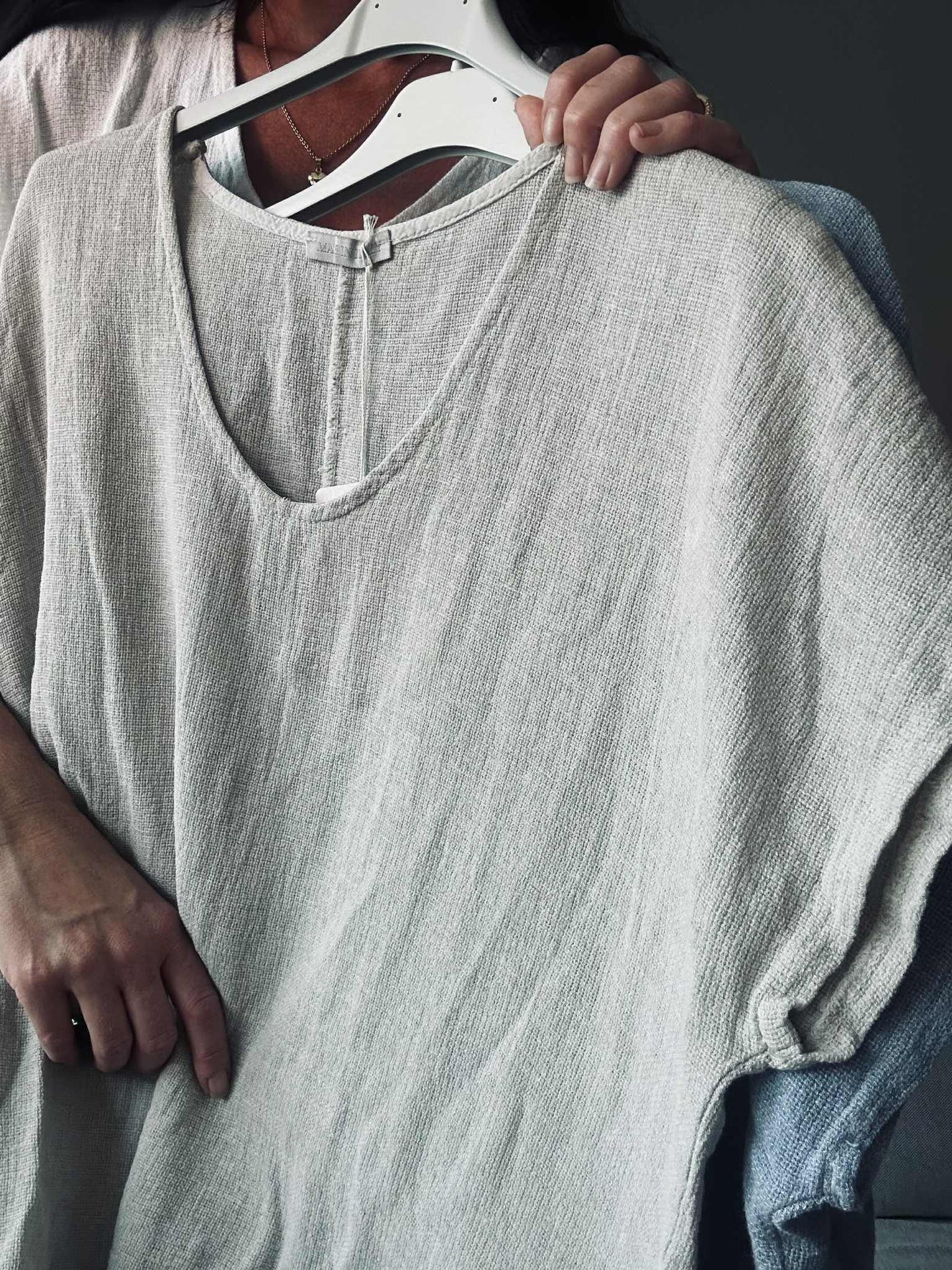 T-Shirt Cozy Leinenmix - Beige