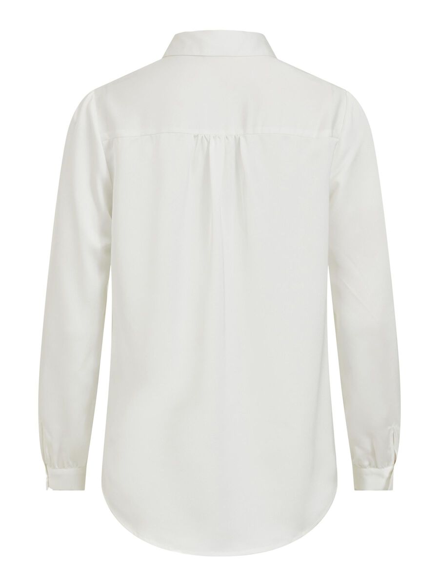 Satinbluse Luna White