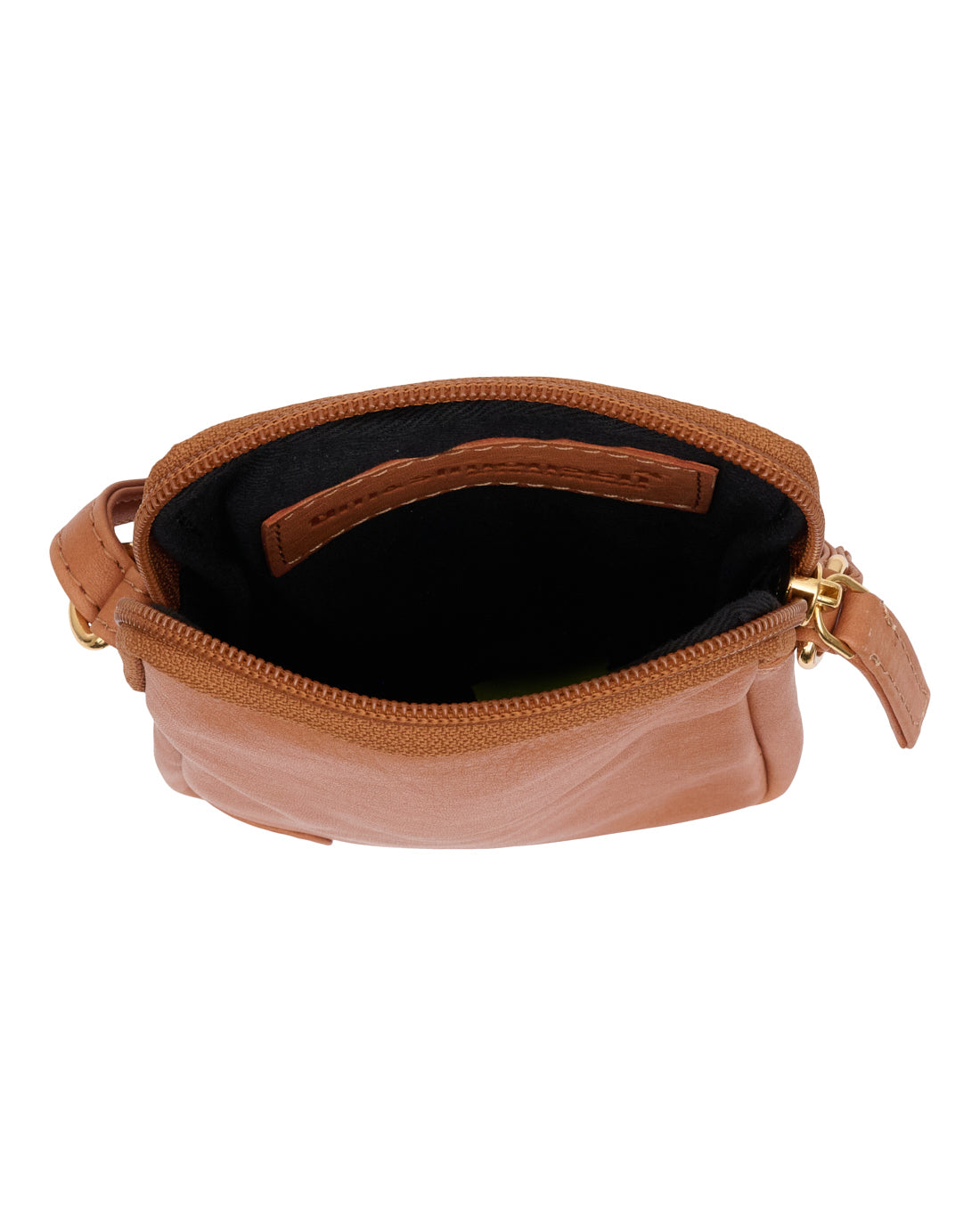Handytasche Misse - Cognac / Gold