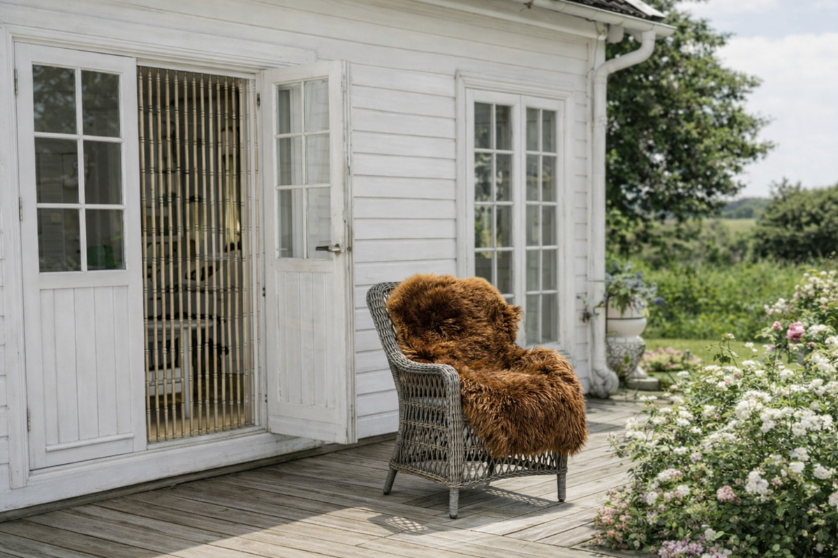 Lammfell – XL Braun 140 cm