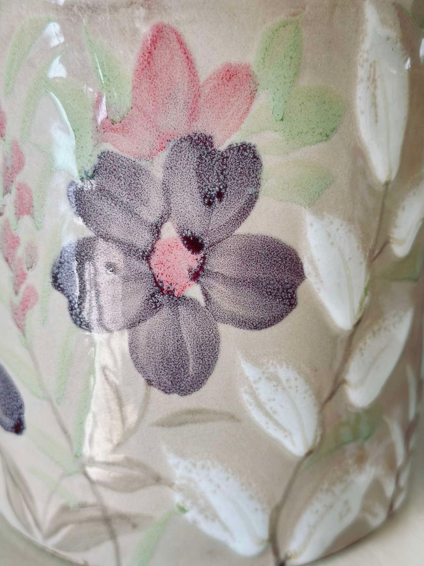 Pflanzentopf FLORA - Groß, handbemalt