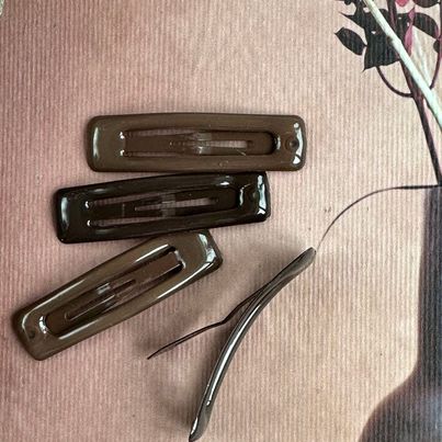 Haarspangen Brown - 4 Stk.