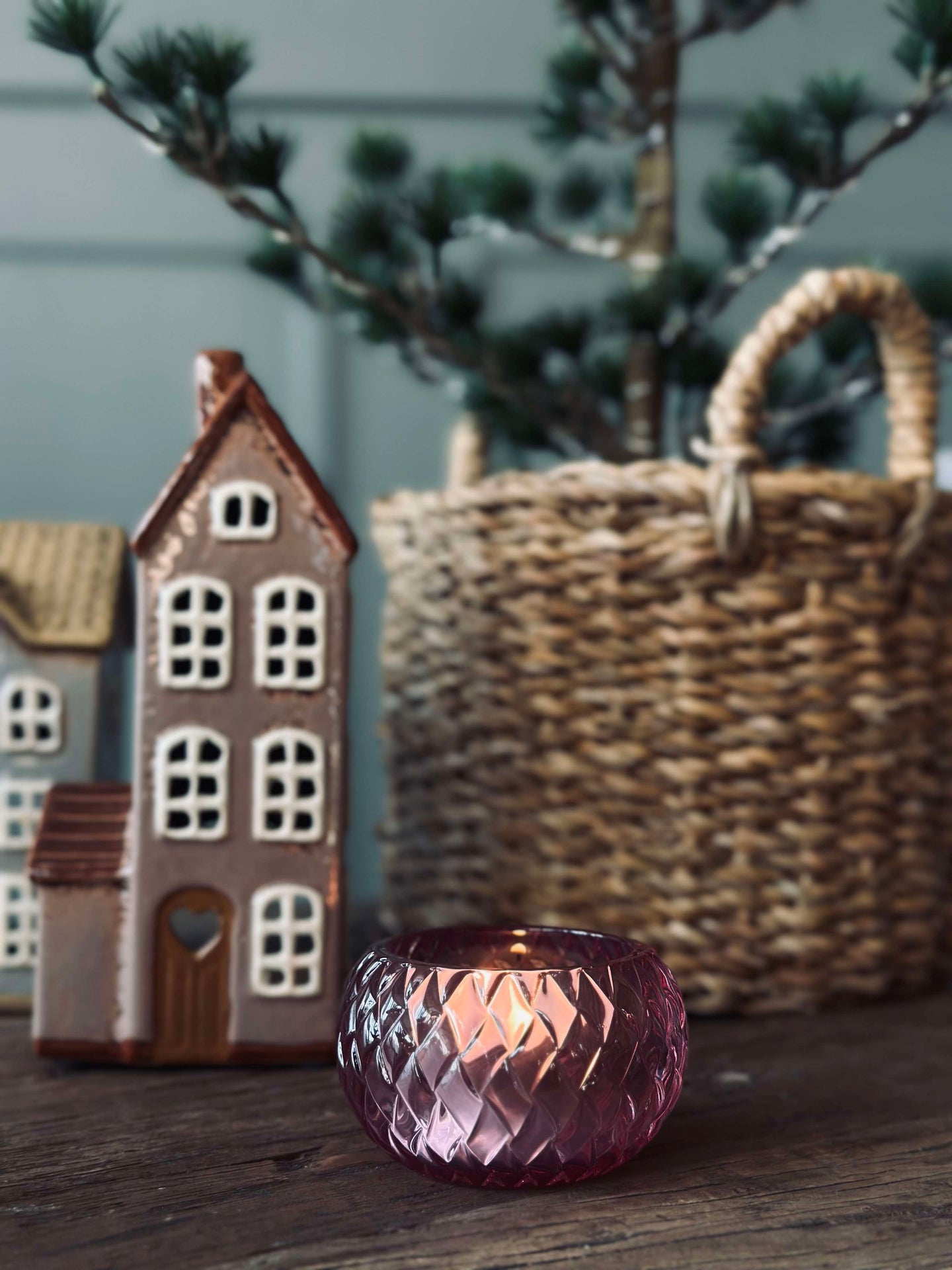 Teelichthalter für Teelichter Diamond - Pink