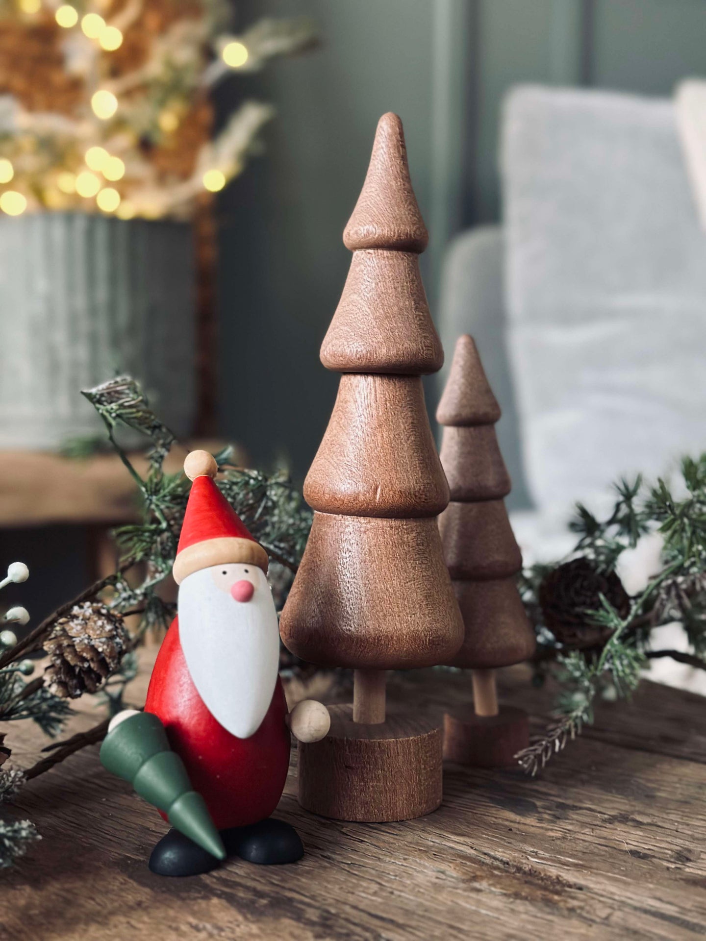 Weihnachtsbaum Wood - Braun groß