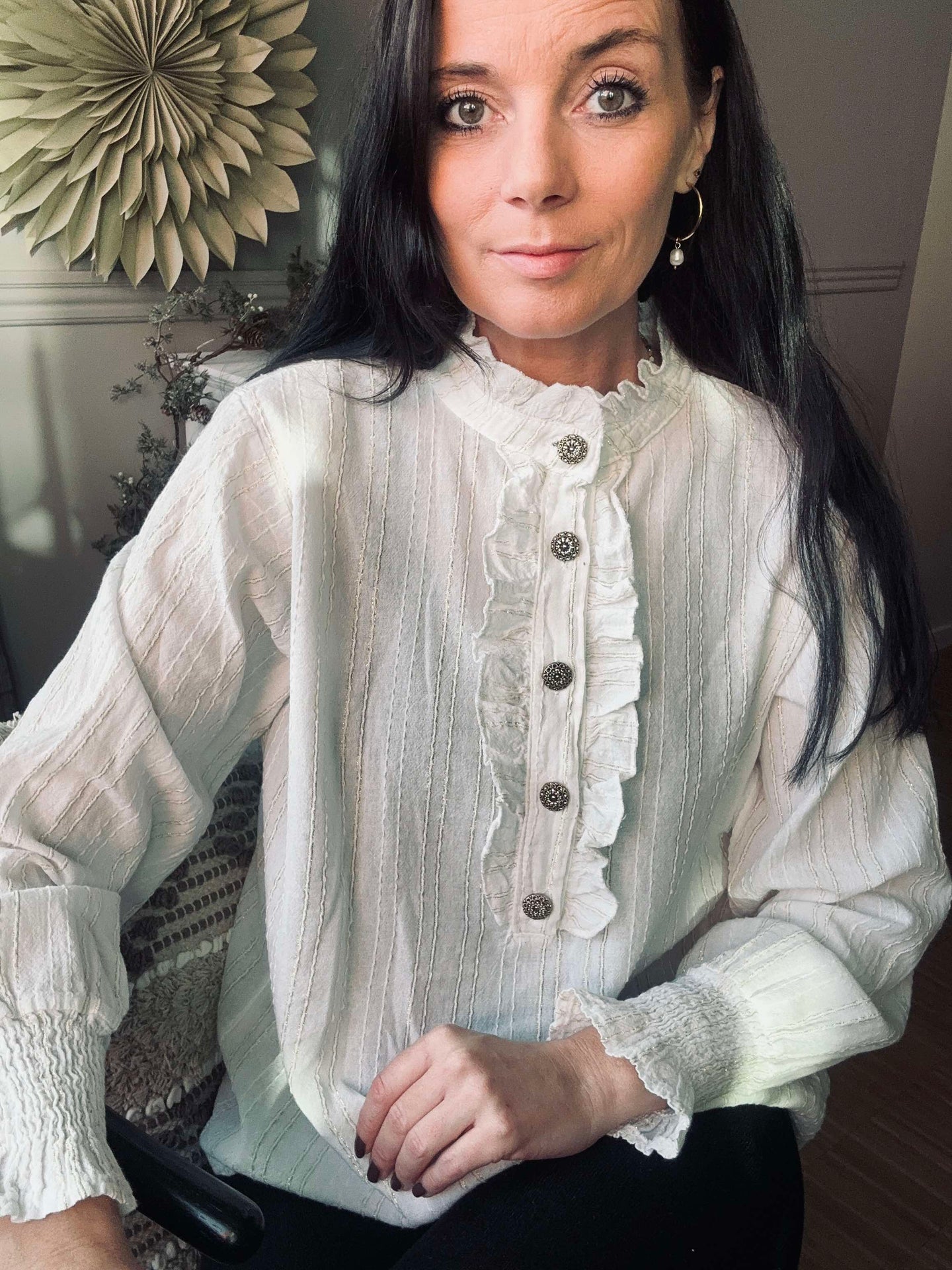 Bluse mit Rüschen