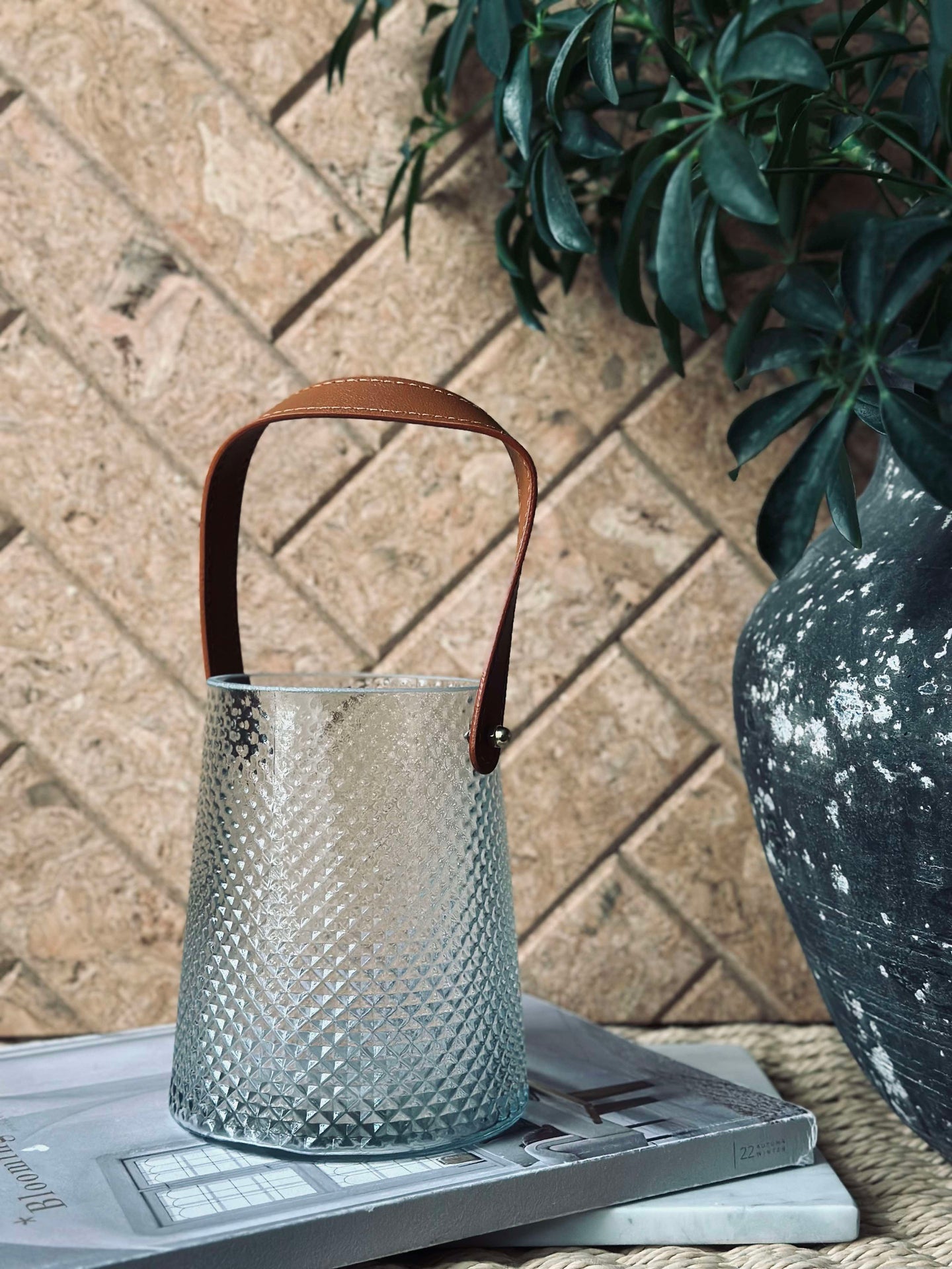 Laterne aus Glas - Klar
