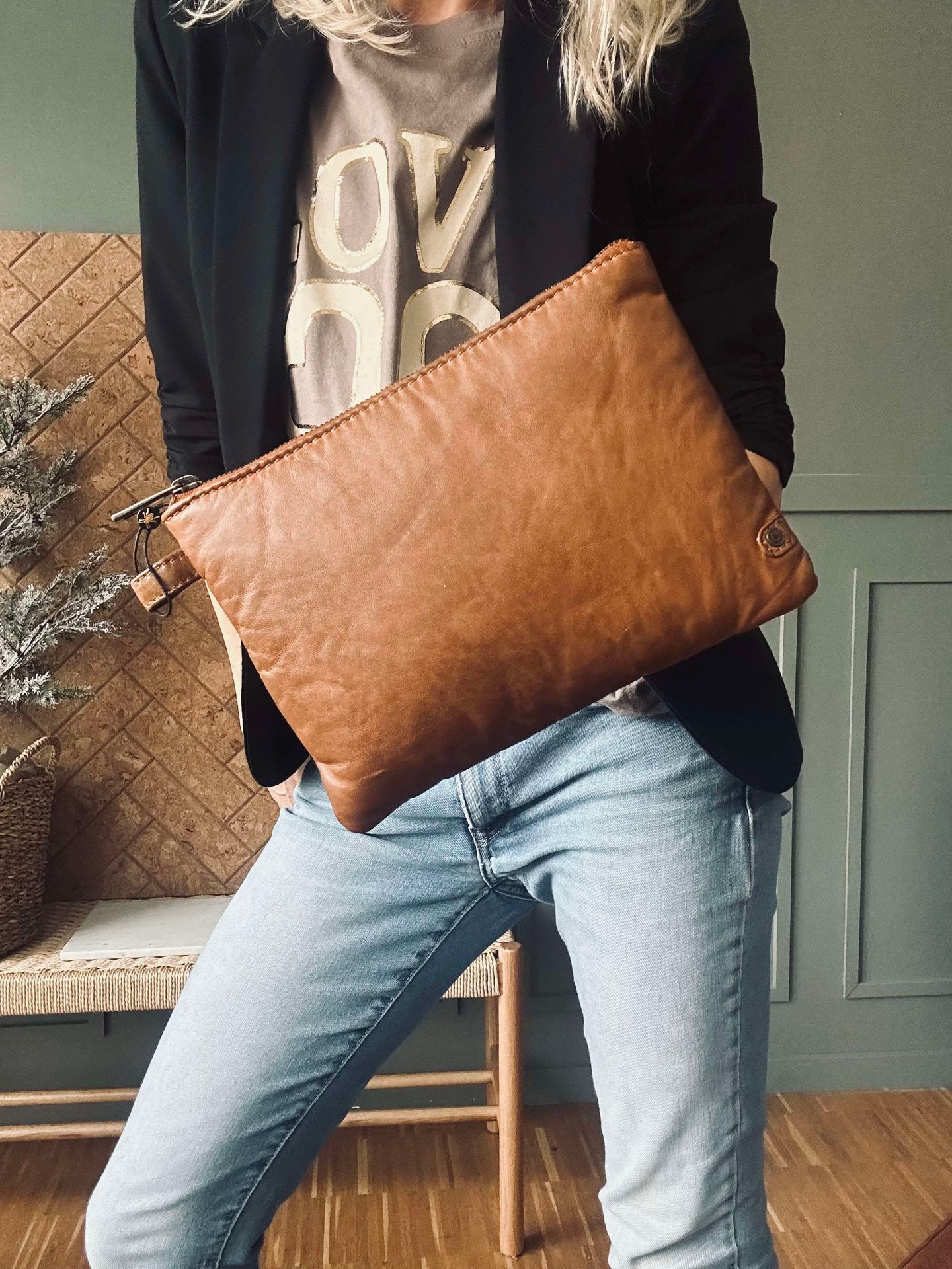 Clutch Alba - Cognac