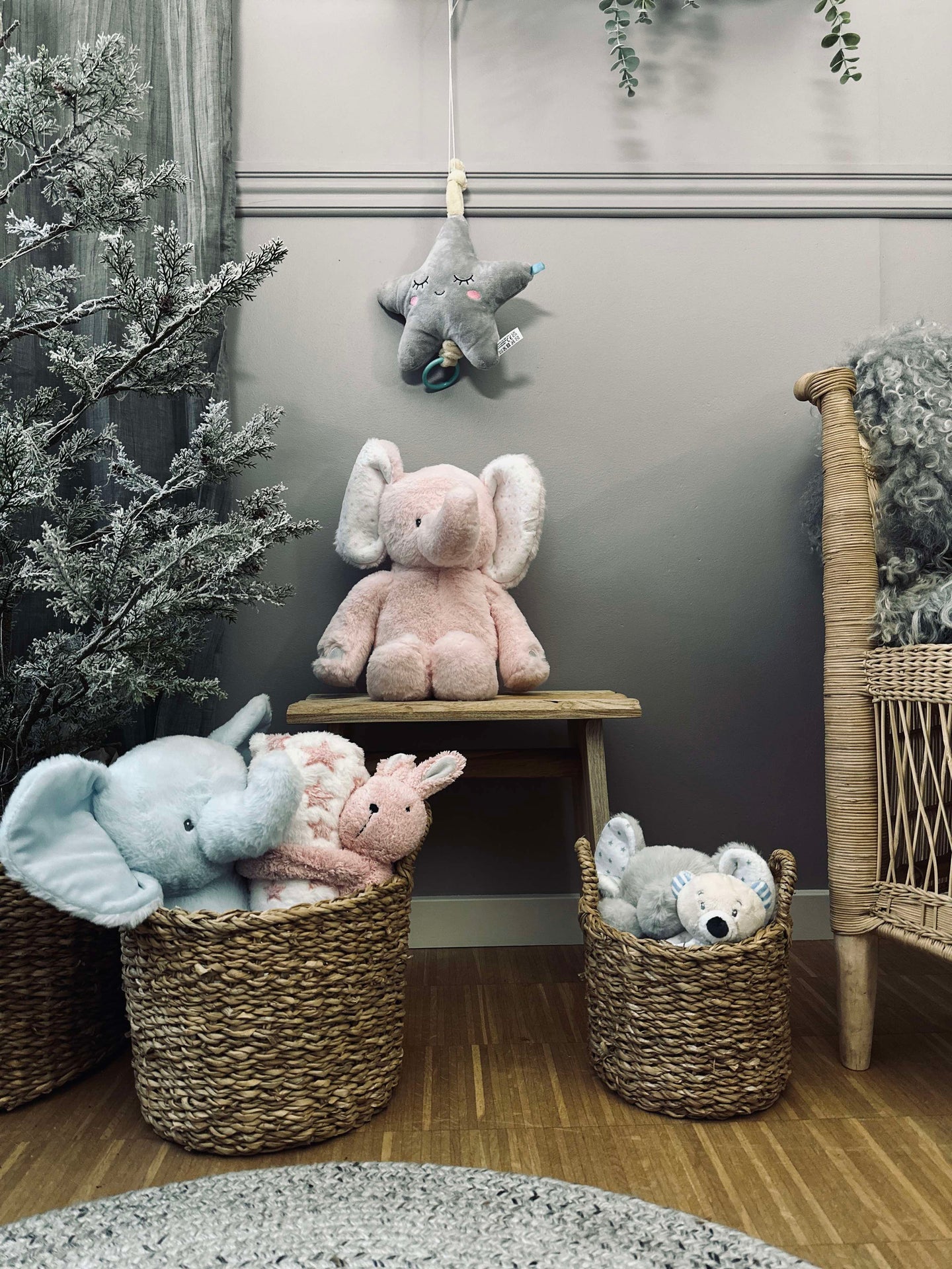 Plüschelefant 38 cm - Rosa