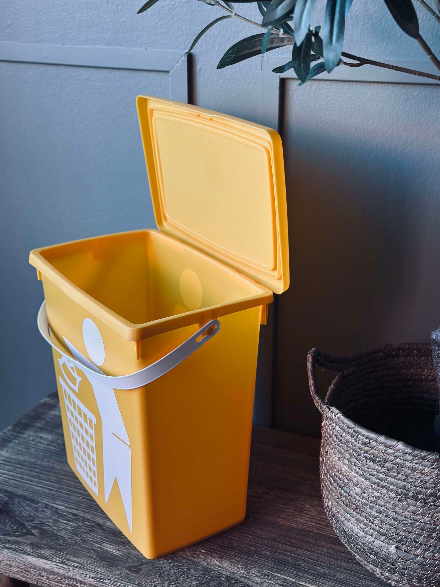 BIO-Eimer mit Deckel 12 Liter - GELB