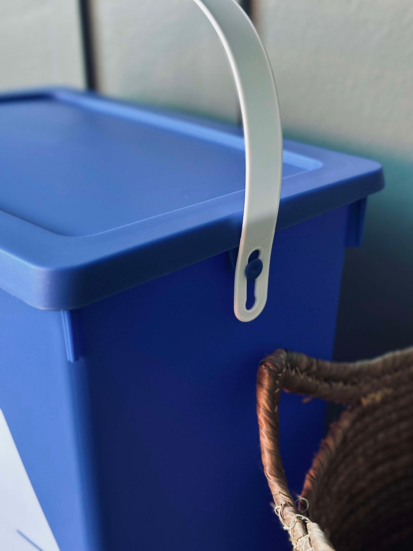 BIO Eimer mit Deckel 12 Liter - BLAU