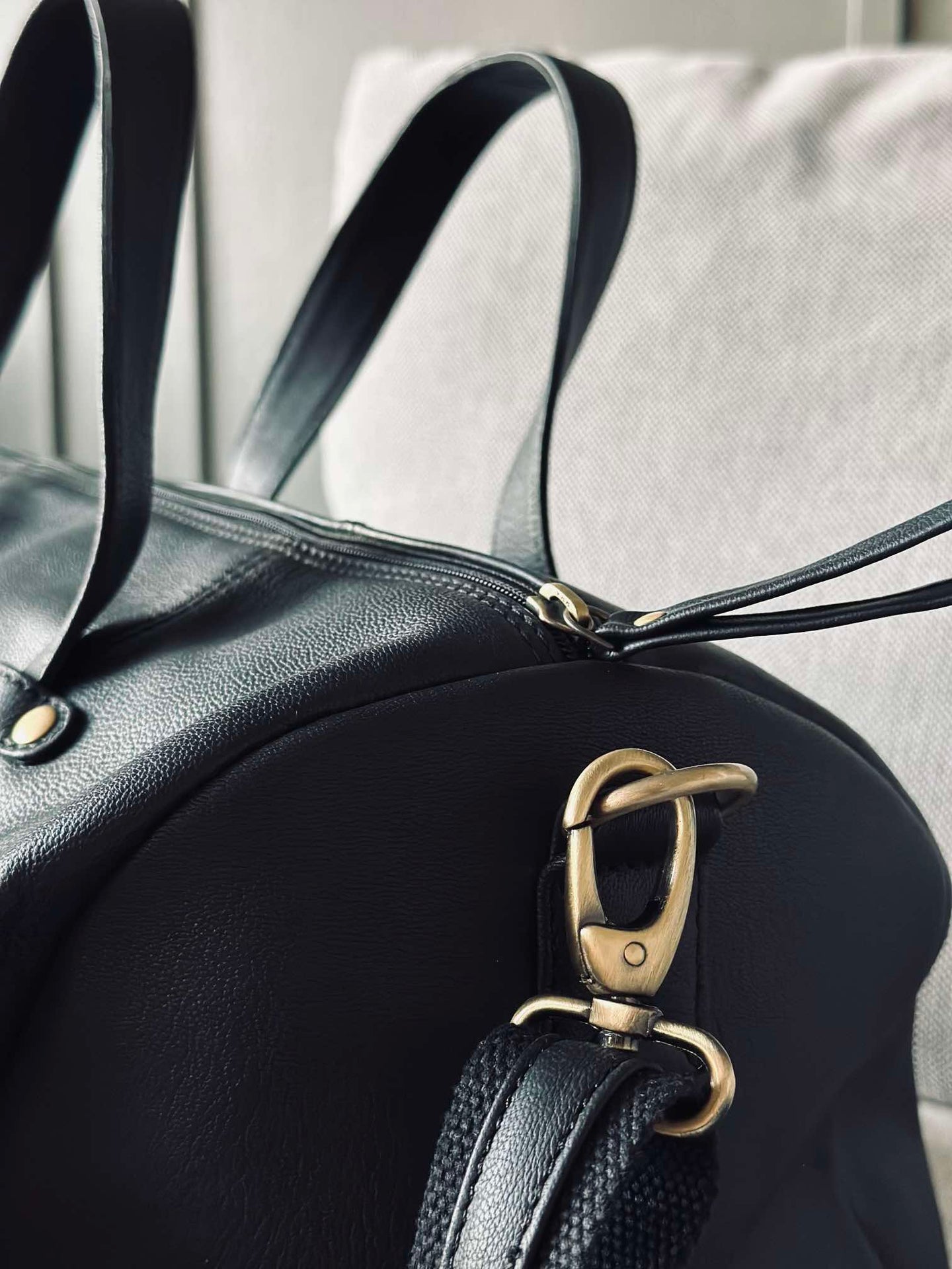 Trainingstasche BLACK leather