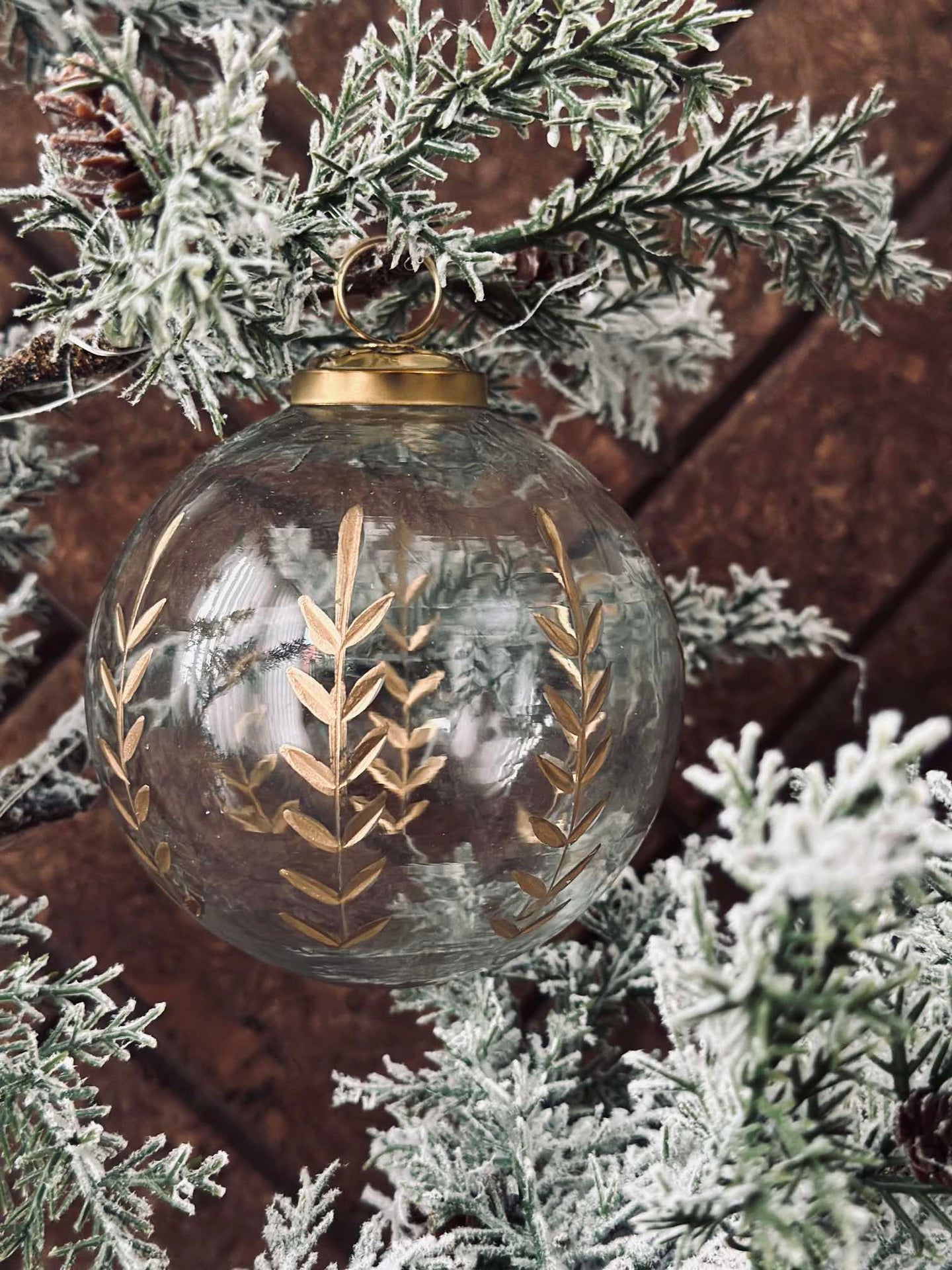 Glas-Weihnachtskugeln - 2er-Set