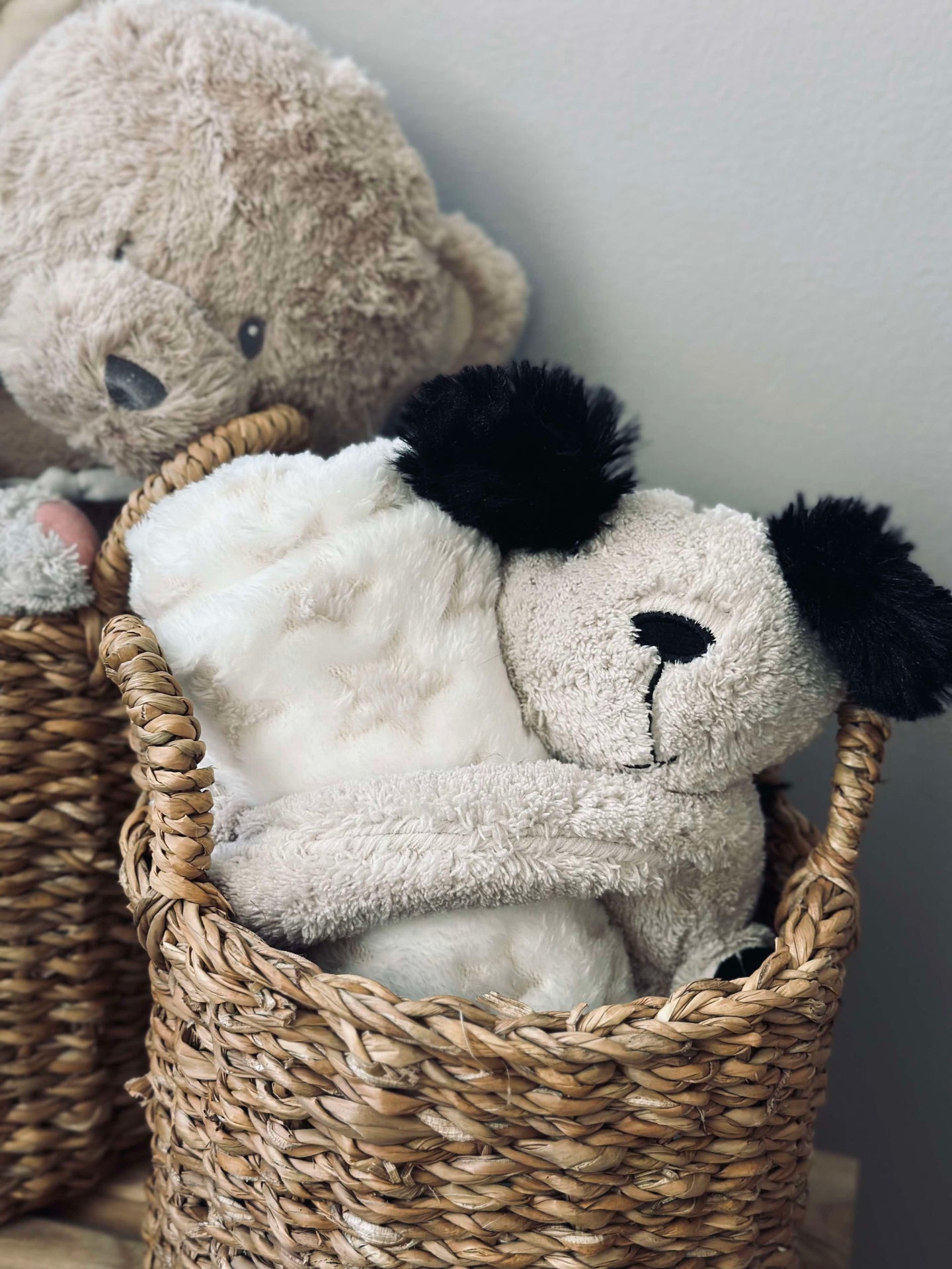 Babydecke mit Kuschelhund