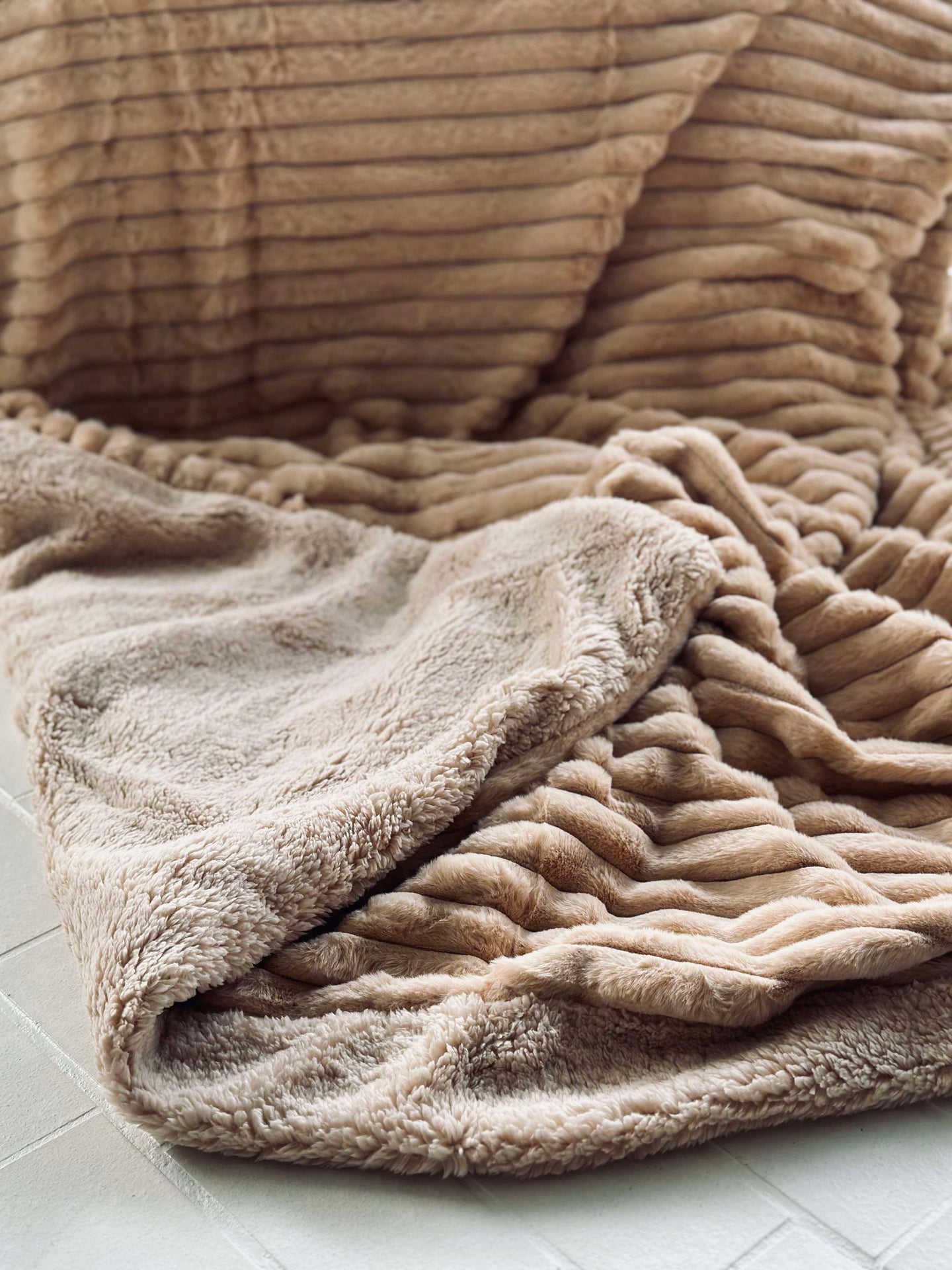 Tagesdecke STRIB - Beige