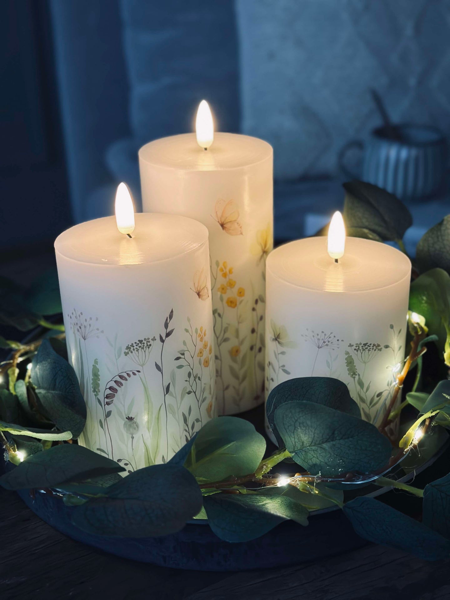 LED WILD FLORA – Set mit 3 Stück und Fernbedienung