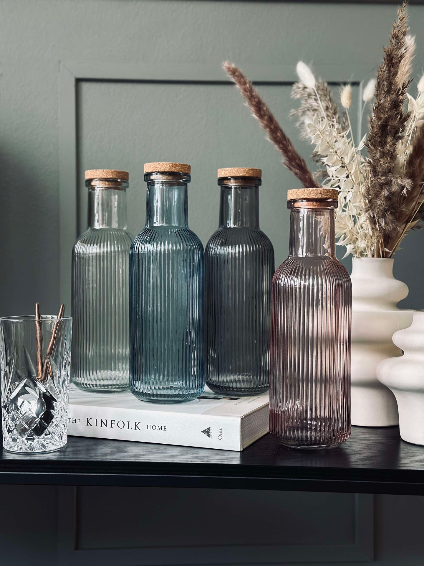 Wasserflasche mit Korkverschluss – Stone 1 l