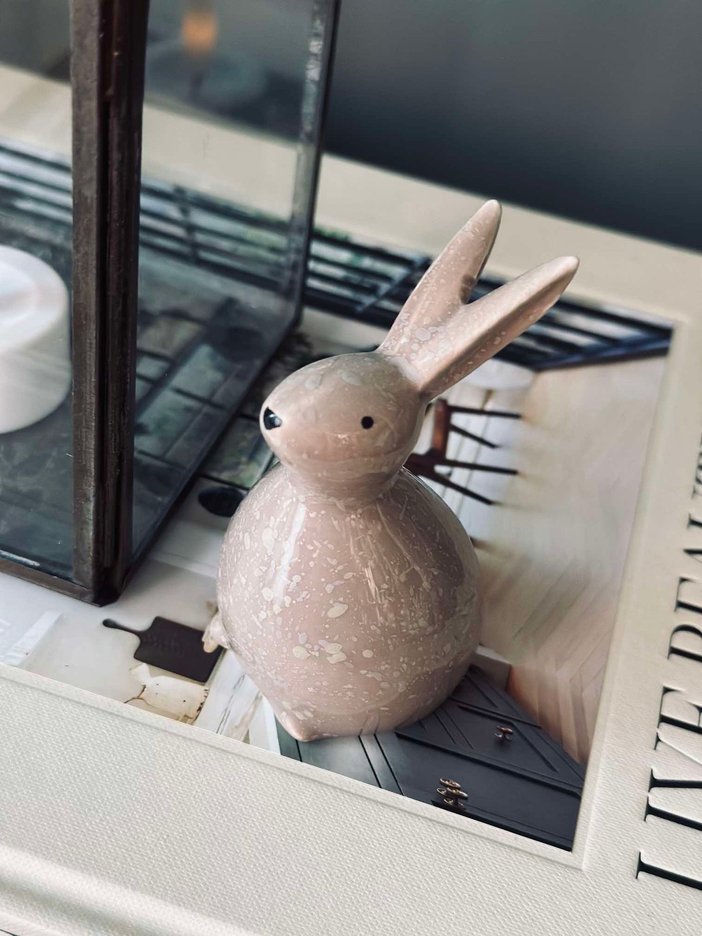 Osterhase - Beige Keramik