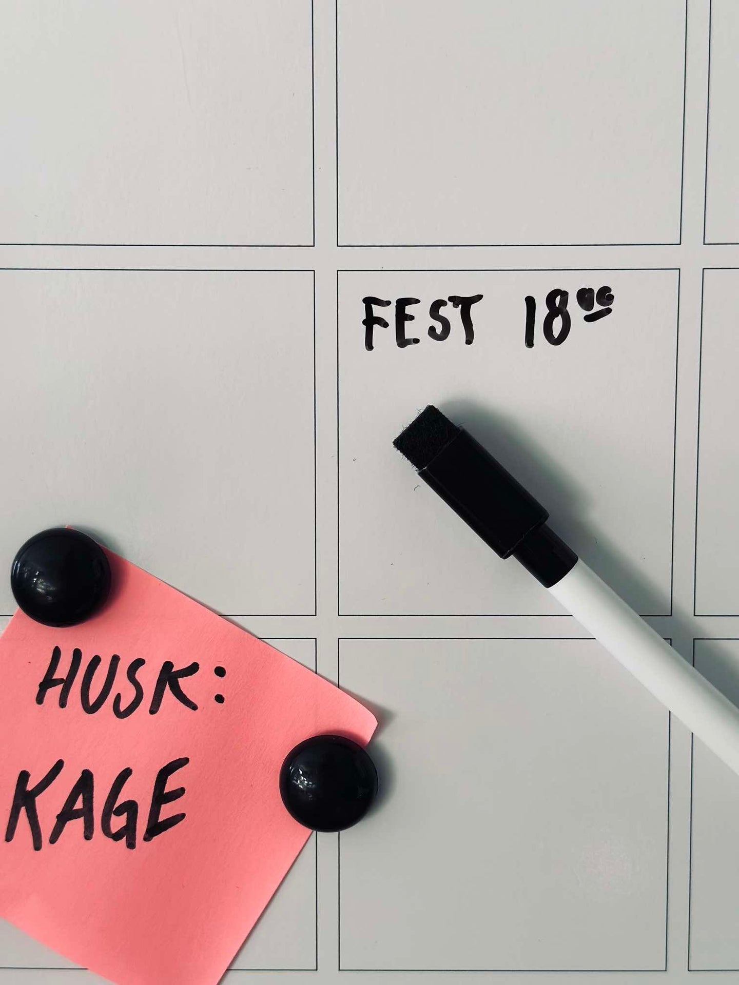 Magnetisches Whiteboard - Planer