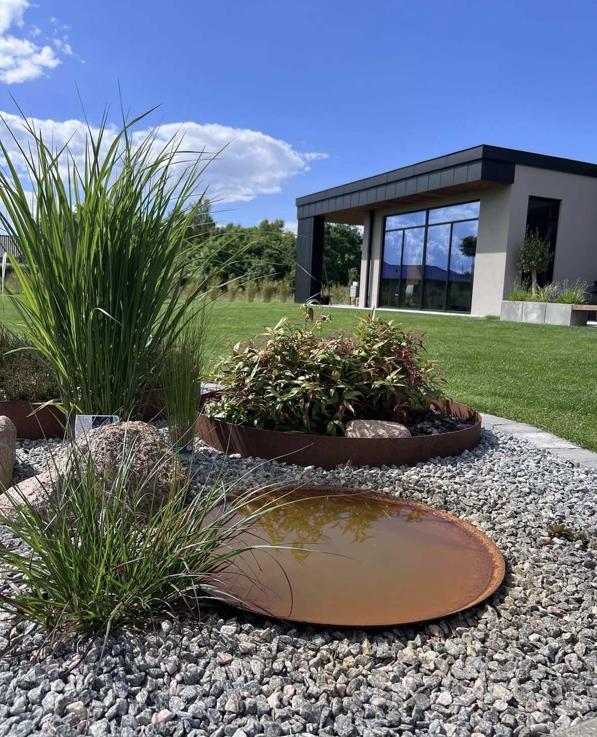 Ring für Spiegelbecken - Ø 40 Corten Rost