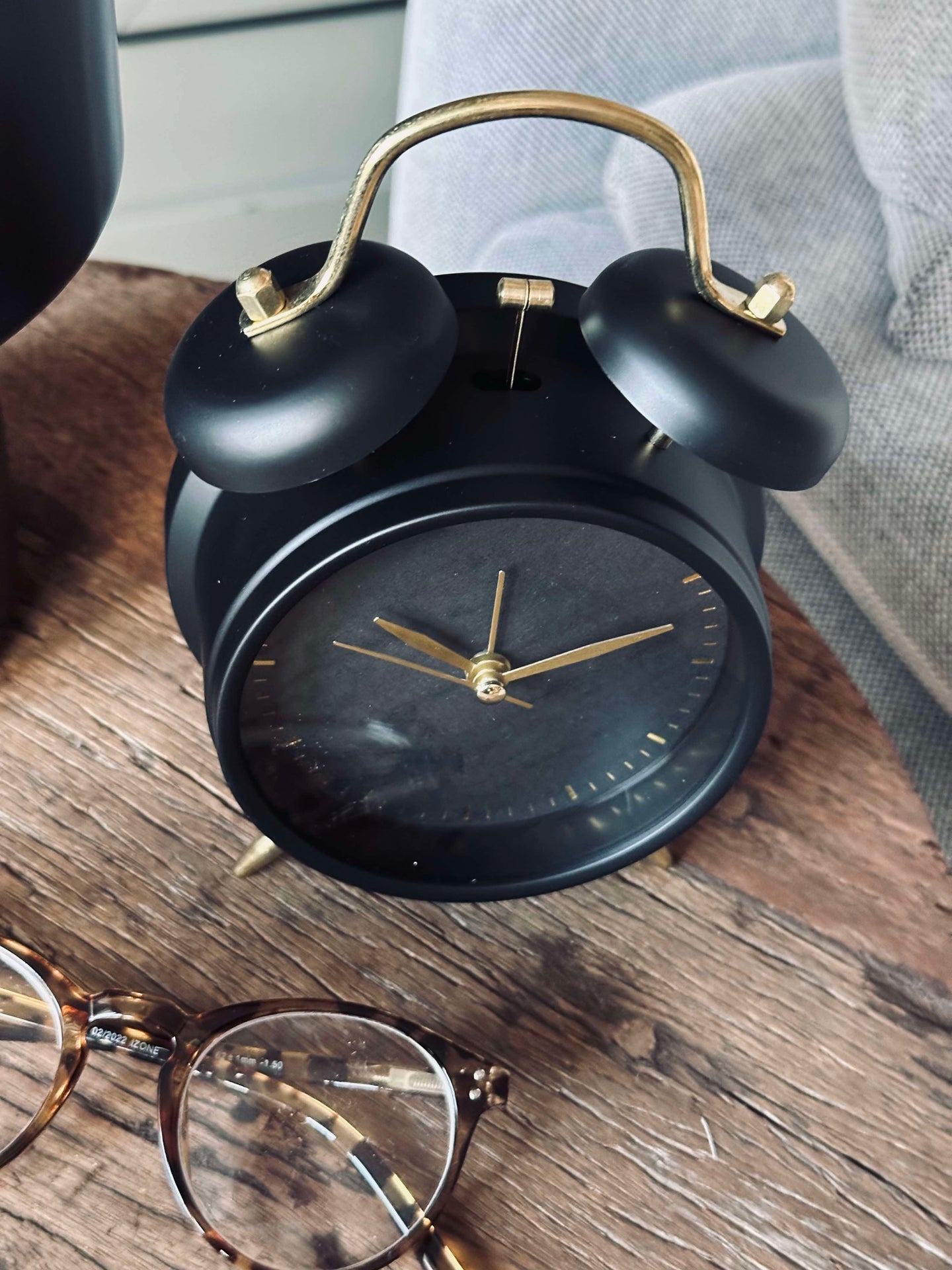 Wecker - Schwarz / Gold