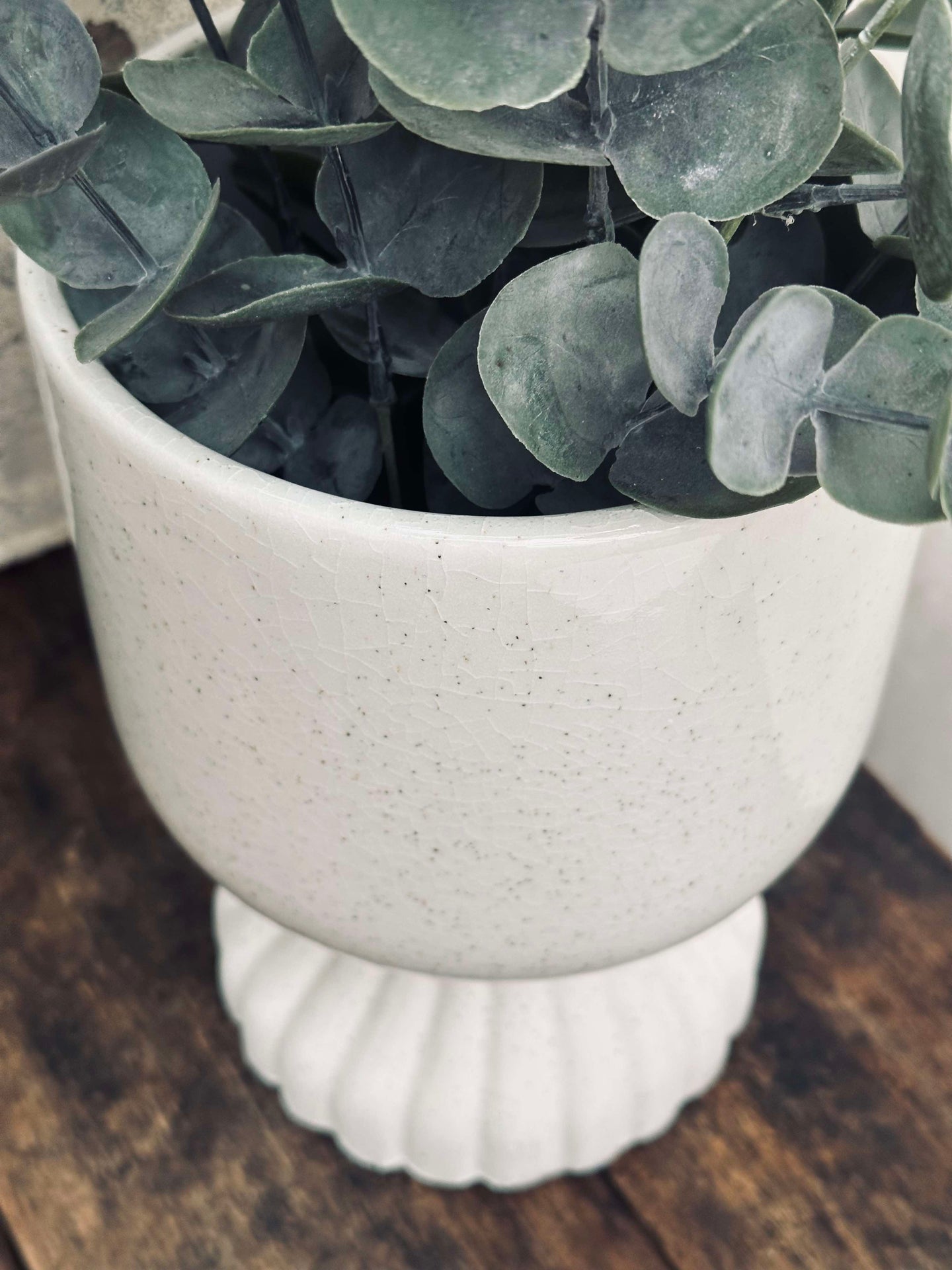 Pflanzentopf Keramik Creme