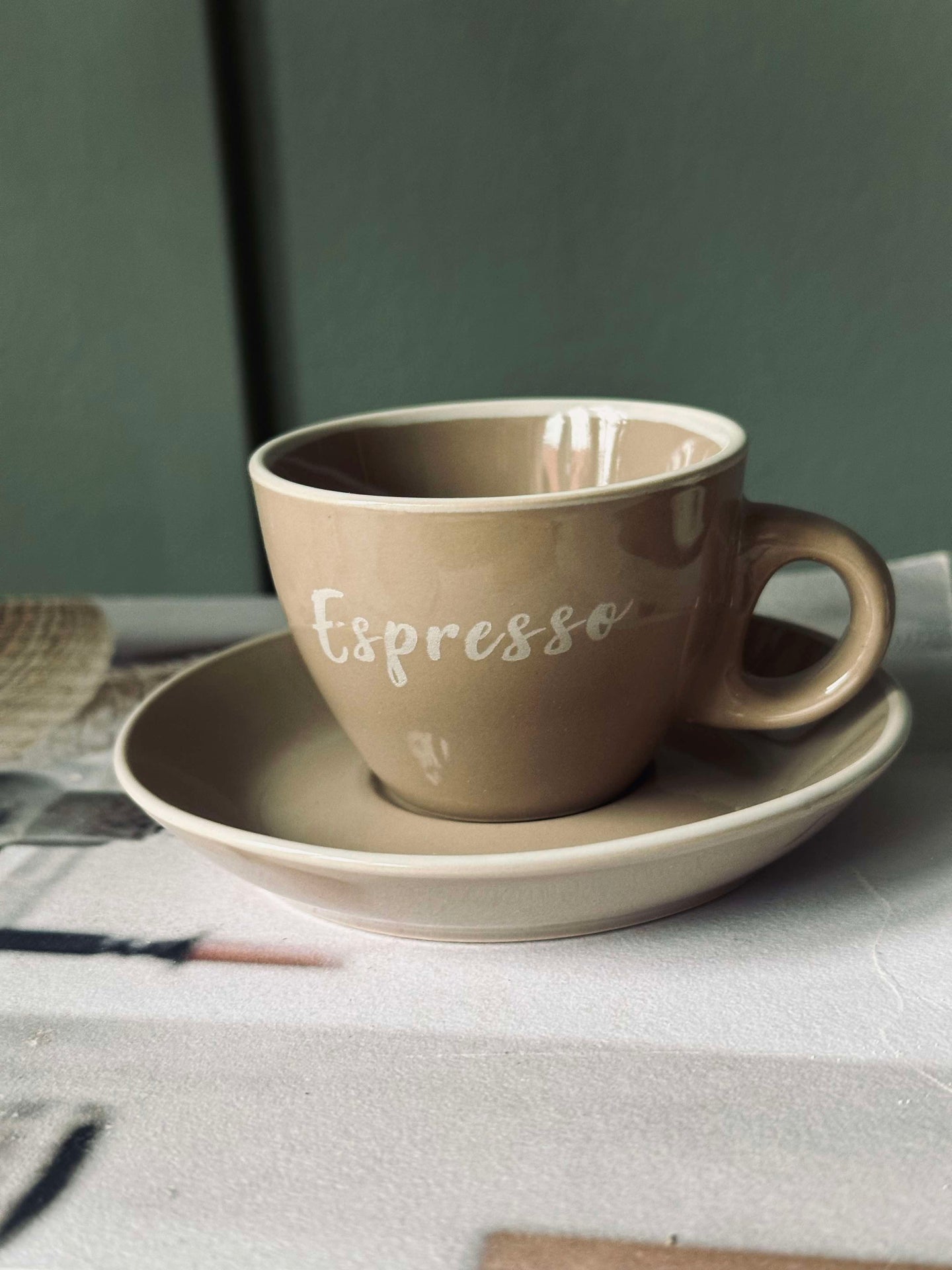 Tasse mit Untertasse Espresso 100 ml. - 4 Stk.