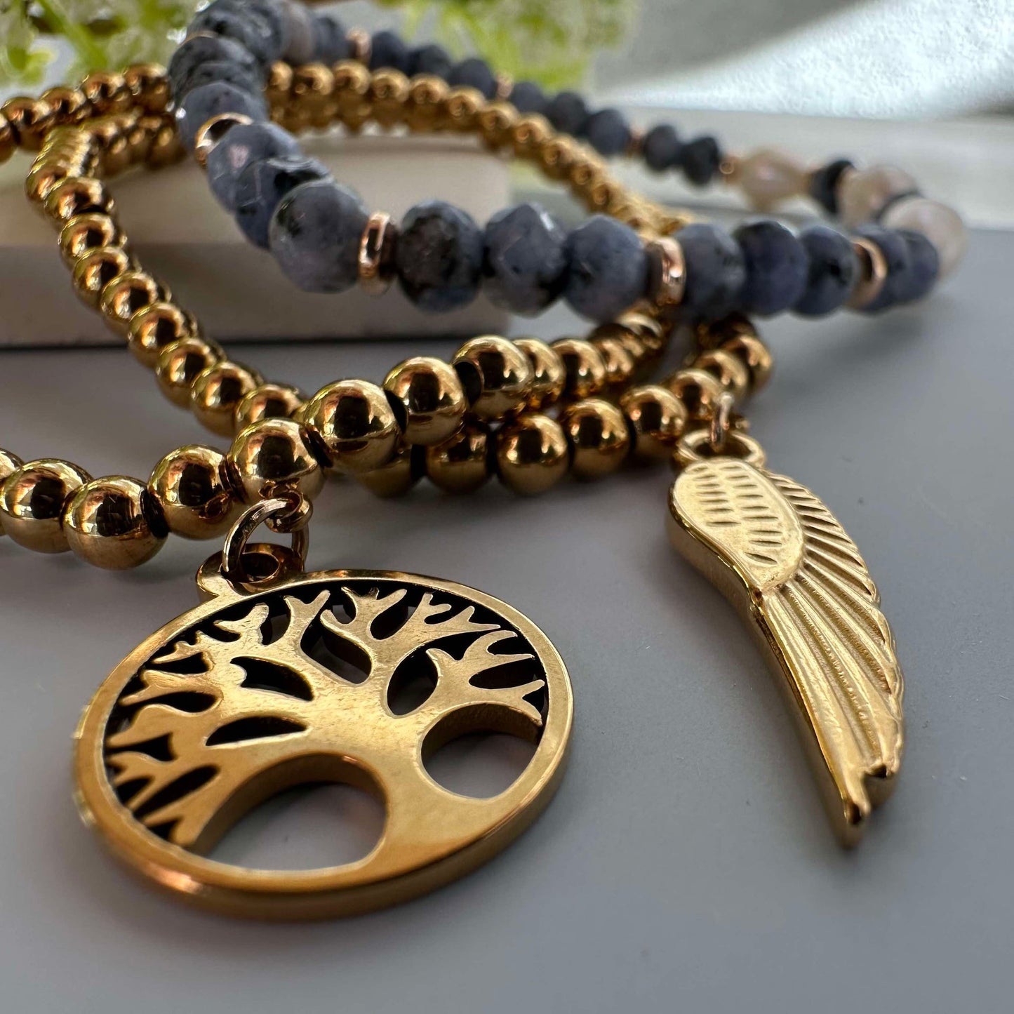 Armband Juliane - Blau-Mix