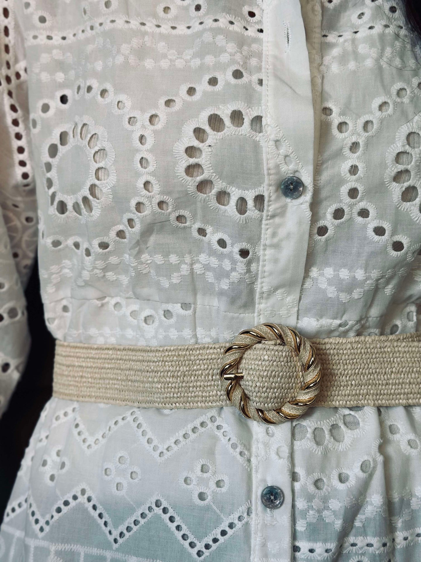 Gürtel Sofia - Beige / Gold