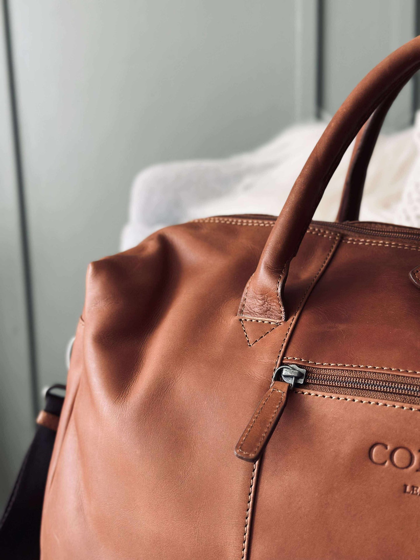 Weekender-Tasche LONDON Cognac