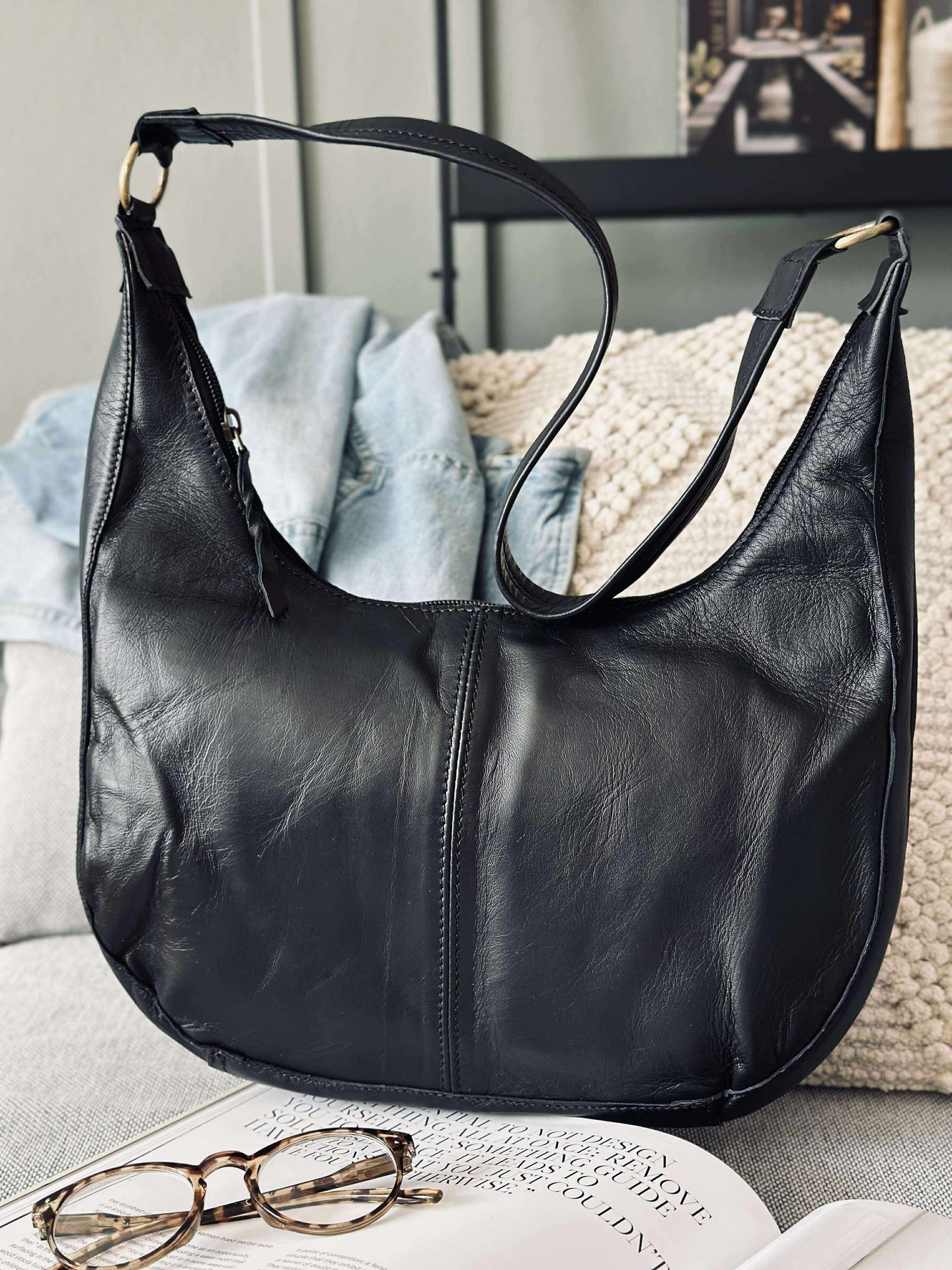 Schultertasche Alicia - Black
