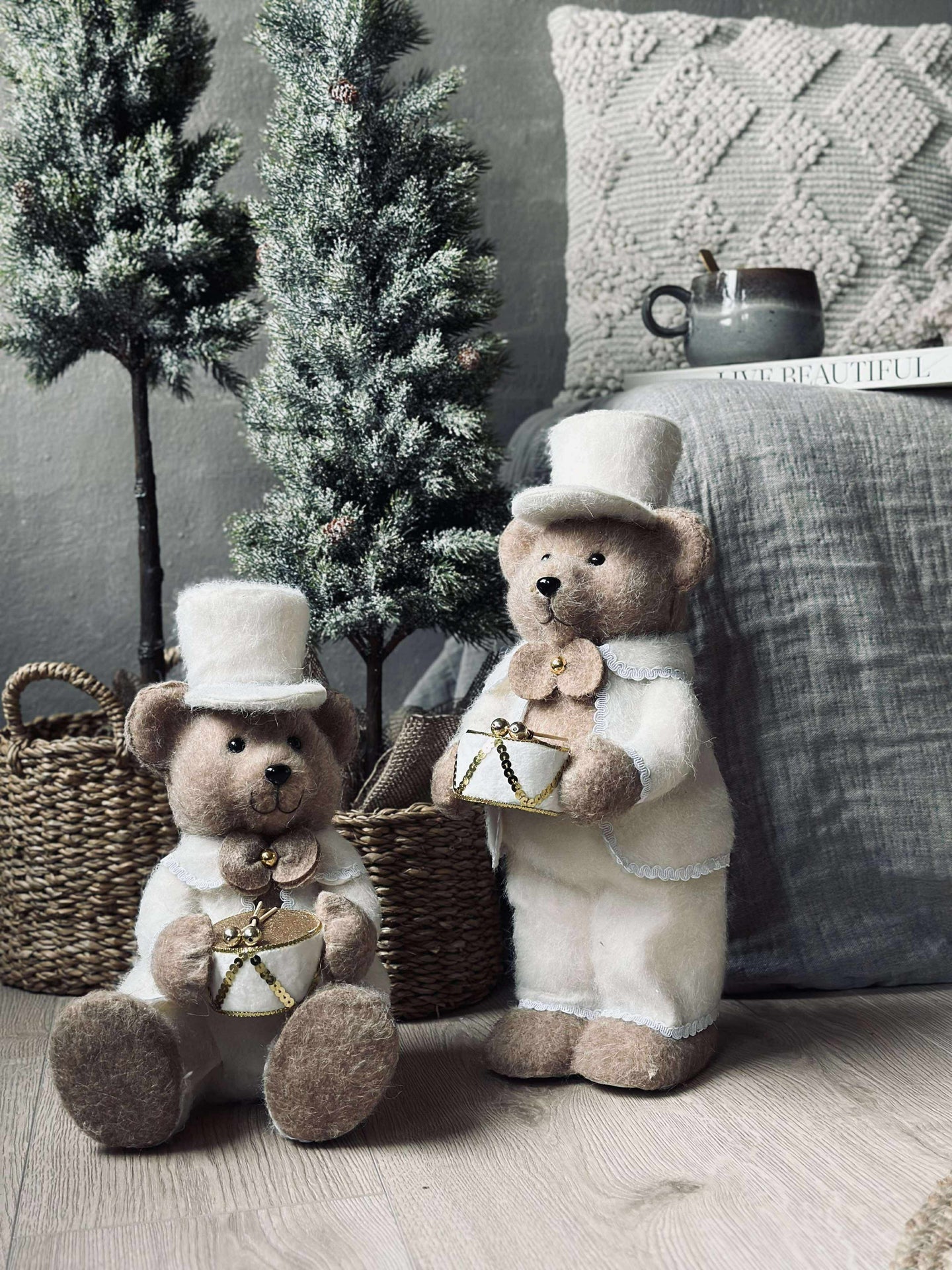 Weihnachtsteddy - Stehend
