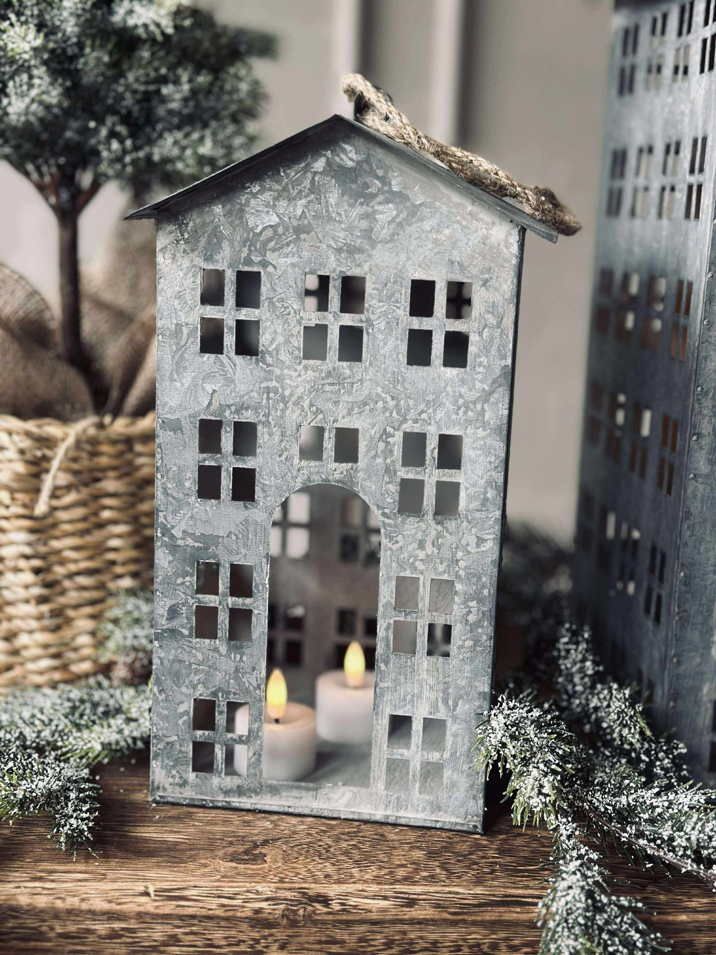 Laterne Haus 30 cm.