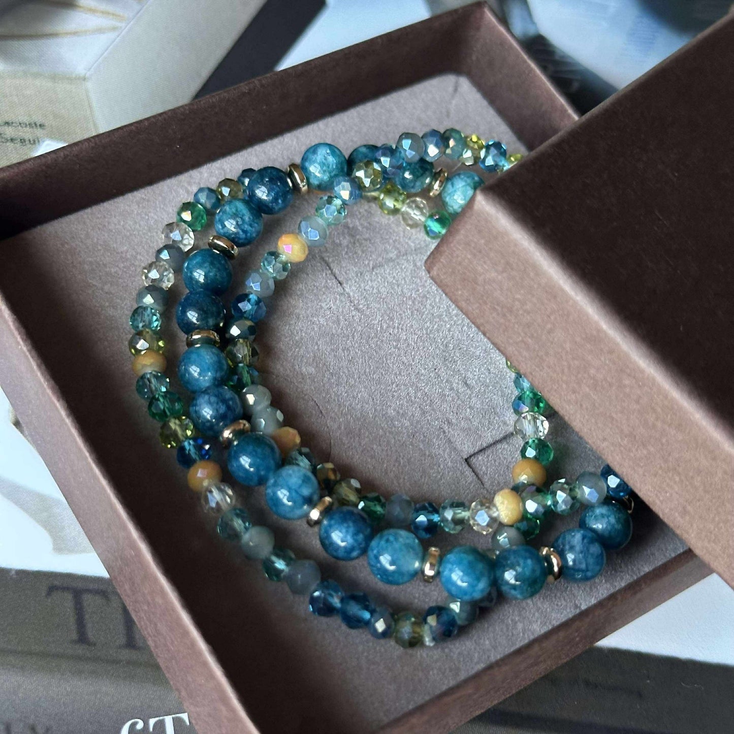 Armband Luna Sea Green – Set mit 3 Stück