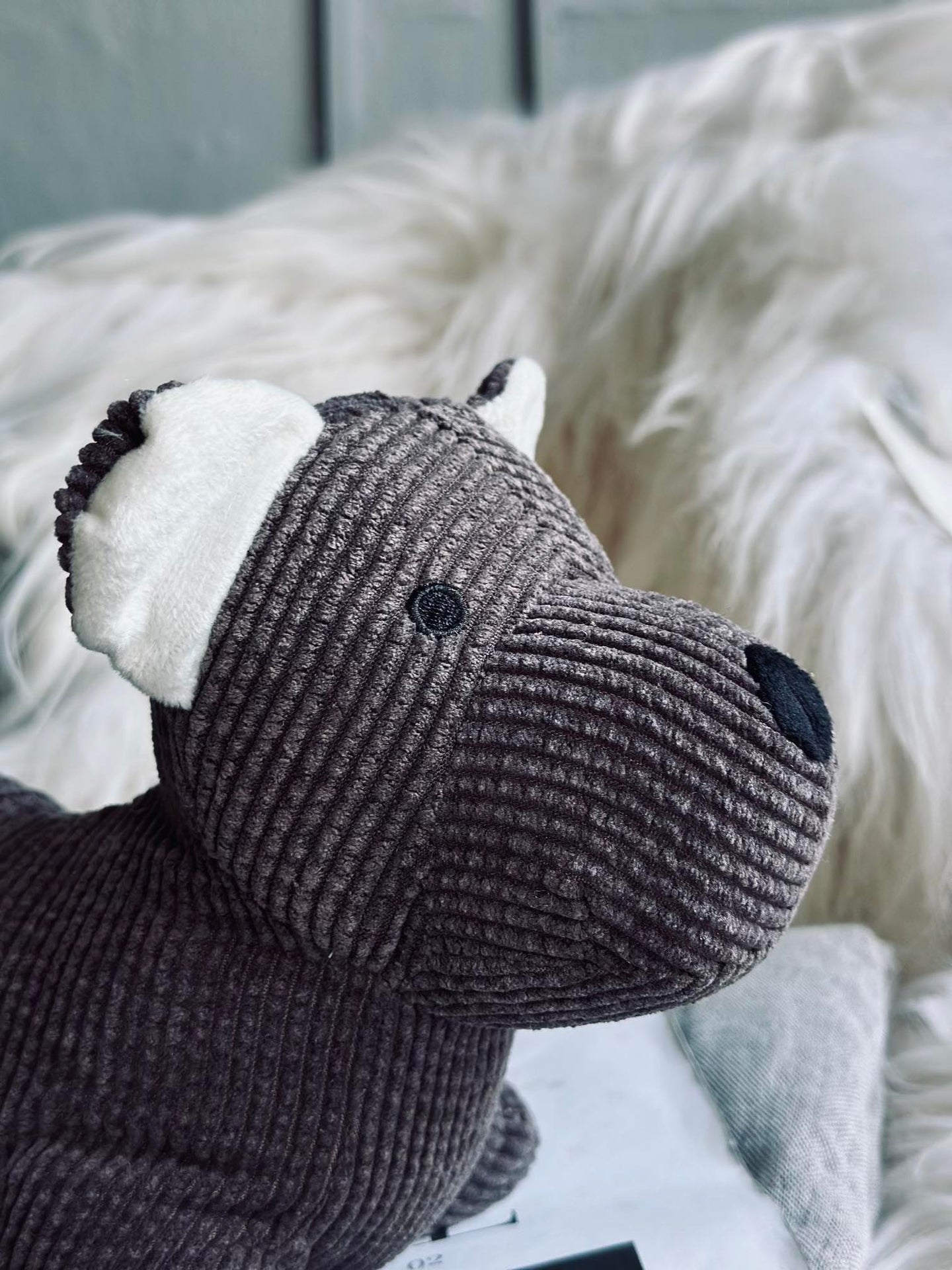 Türstopper Hund - Brauner Samt