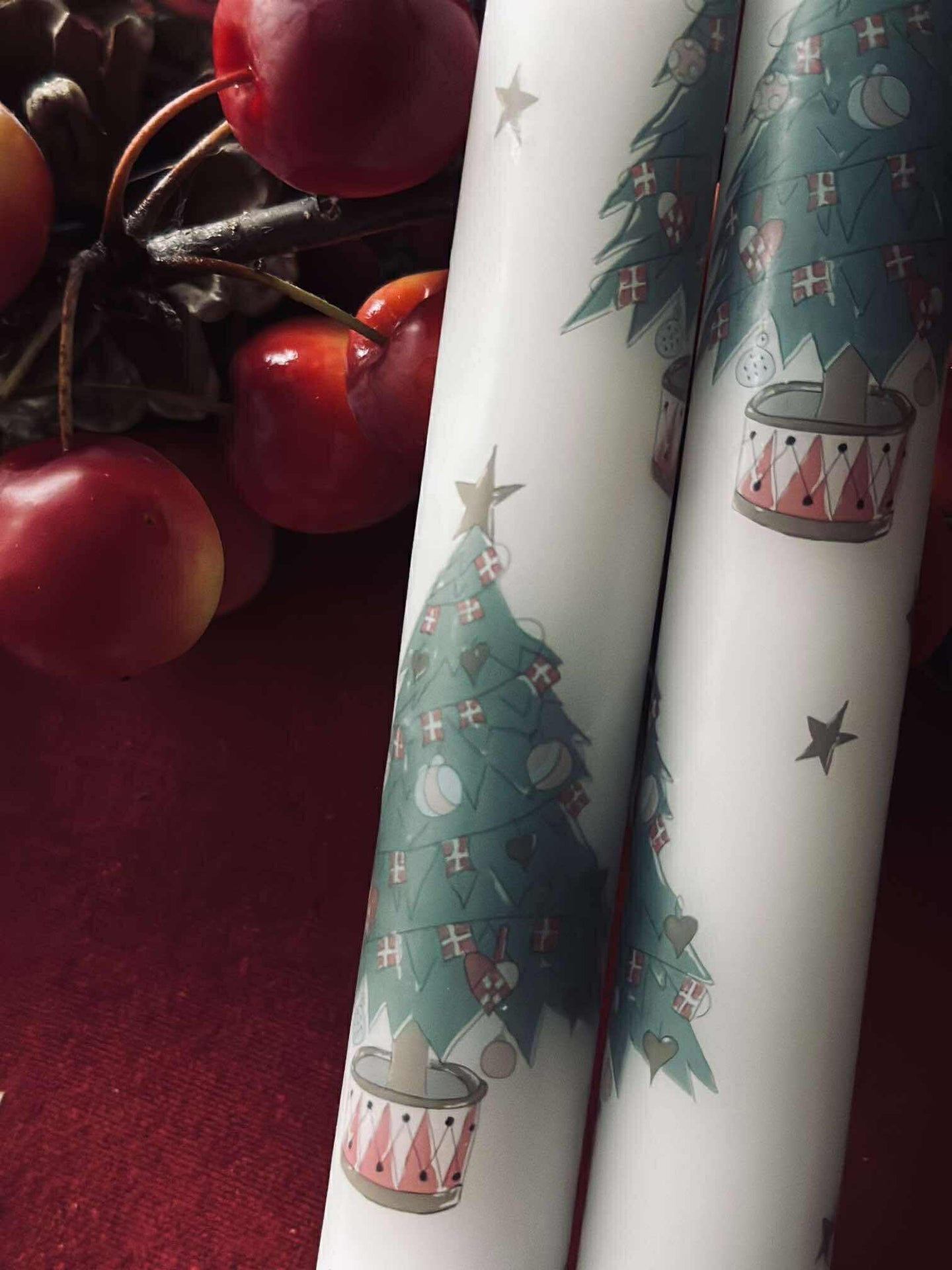 LED Stabkerzen 2 Stk. - Weihnachtsmotiv