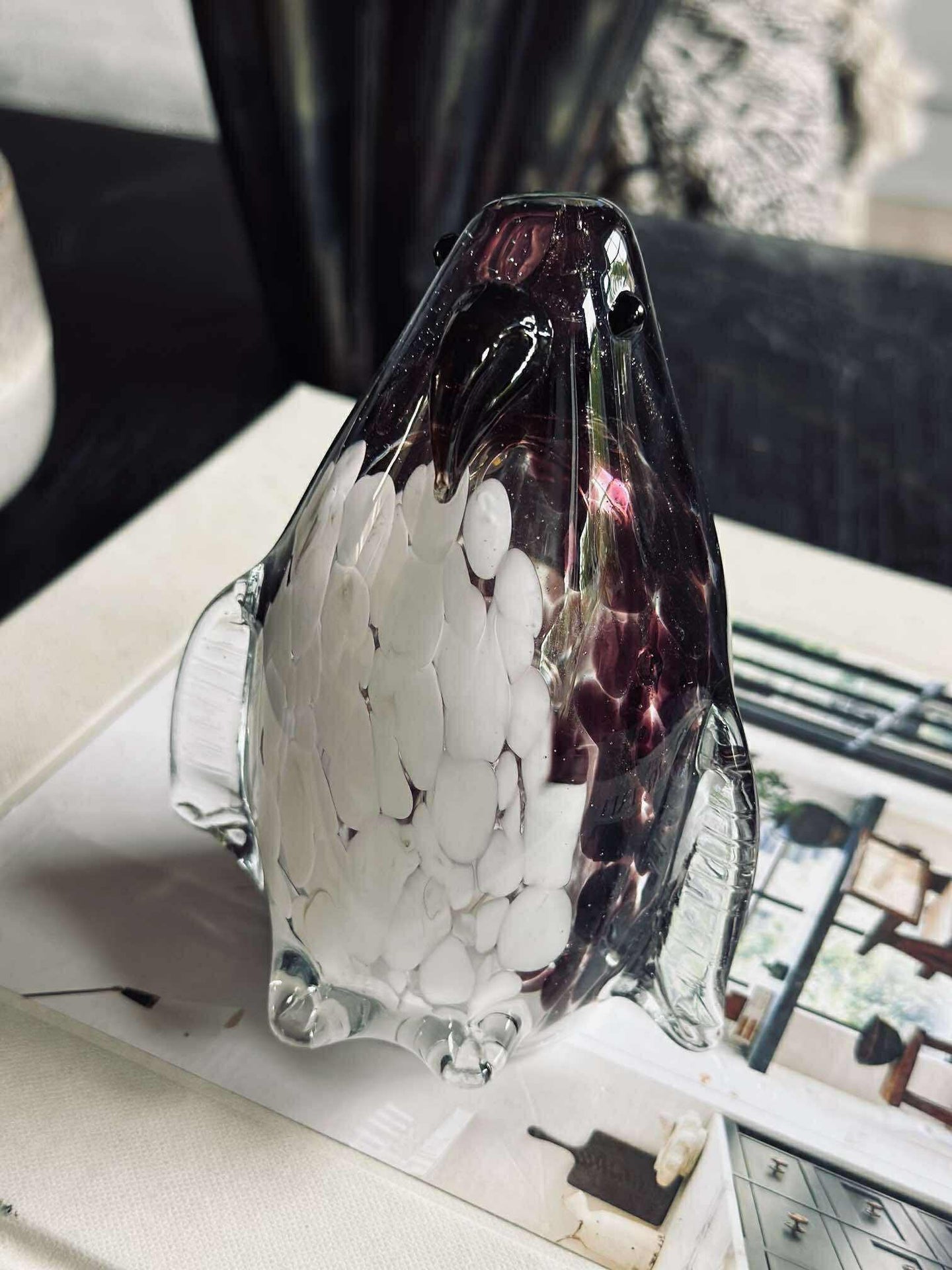 Pinguin mit LED-Licht