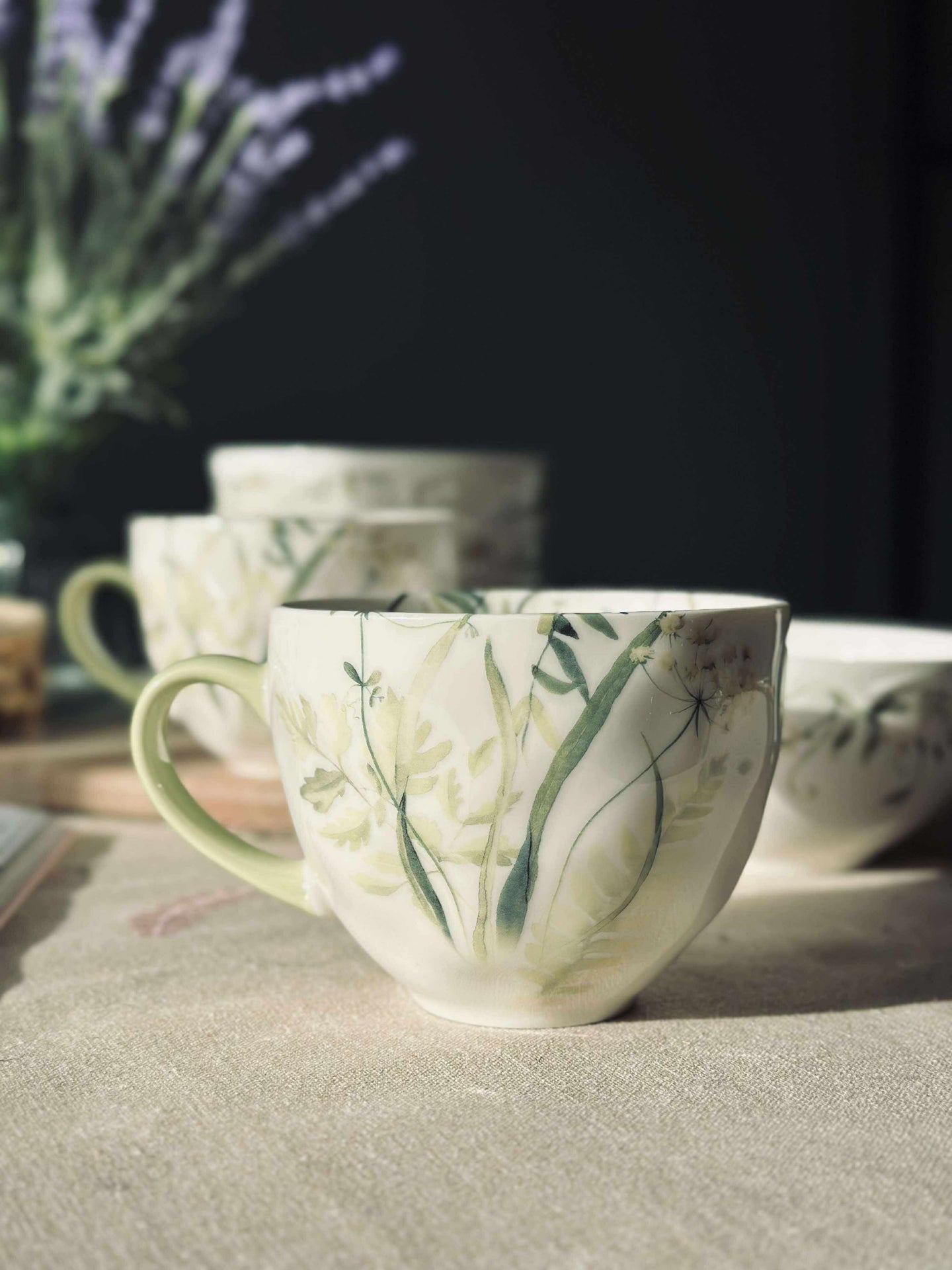 Becher Flora - Grün