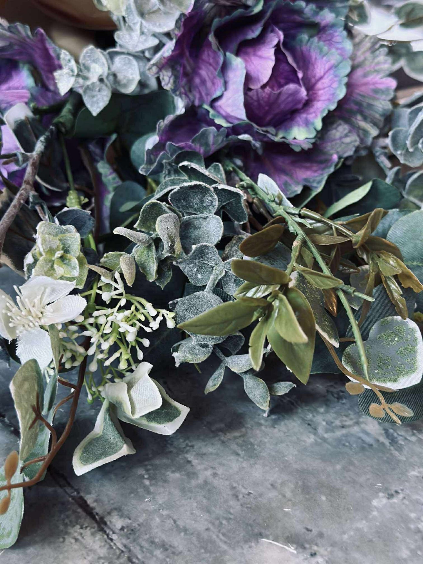Bouquet - Grün / Lila