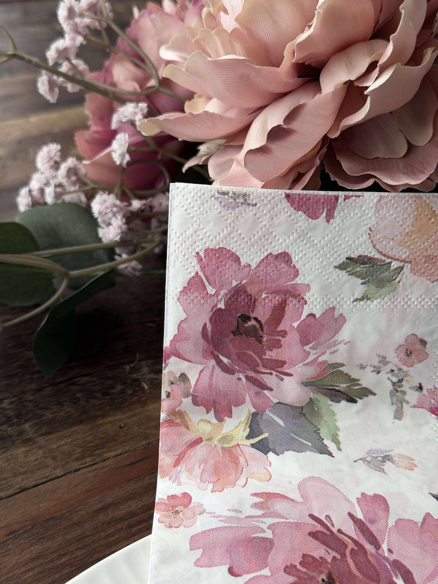 Servietten Rosen - 20 Stk.