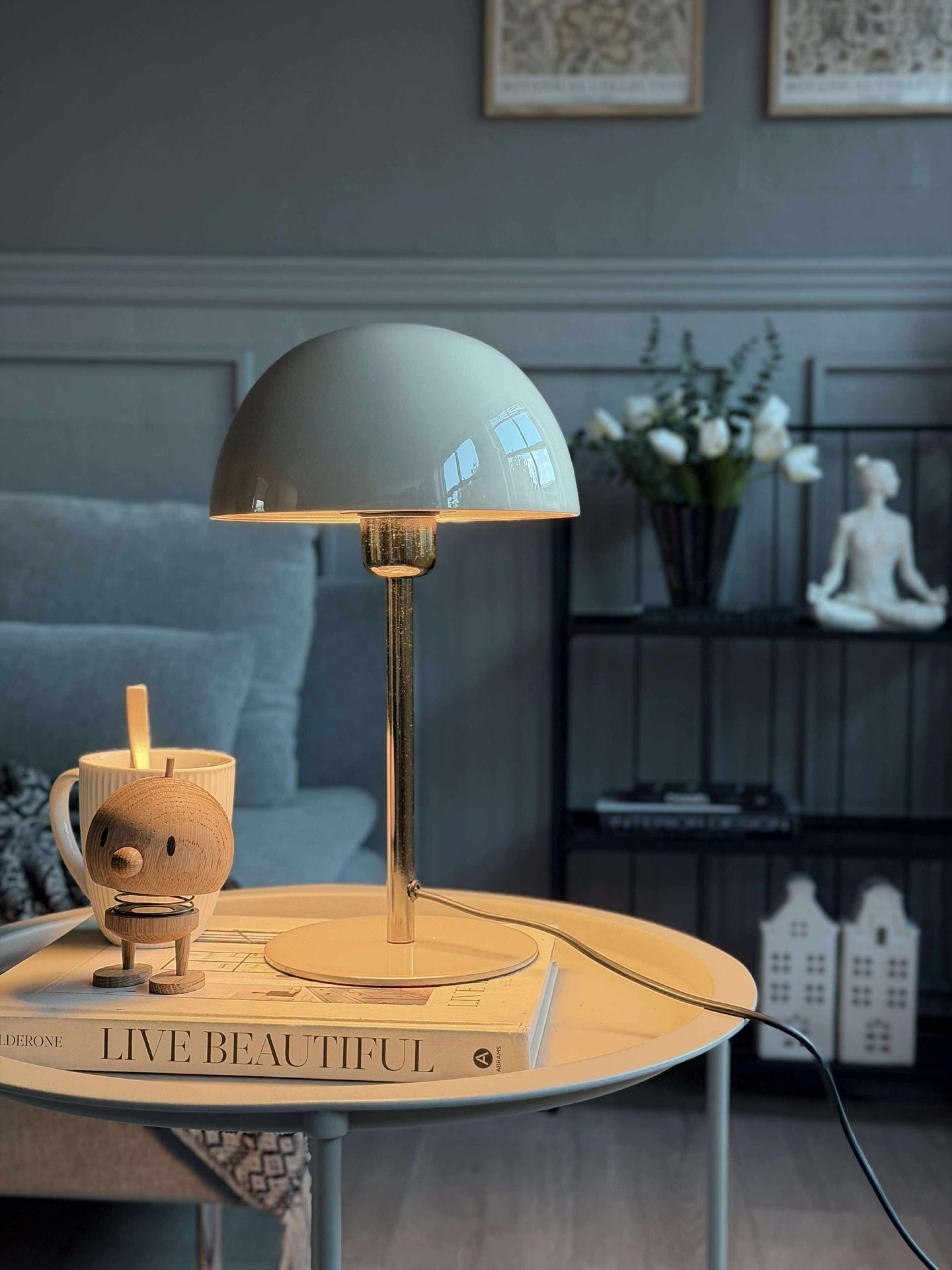 Tischlampe Sand / Gold