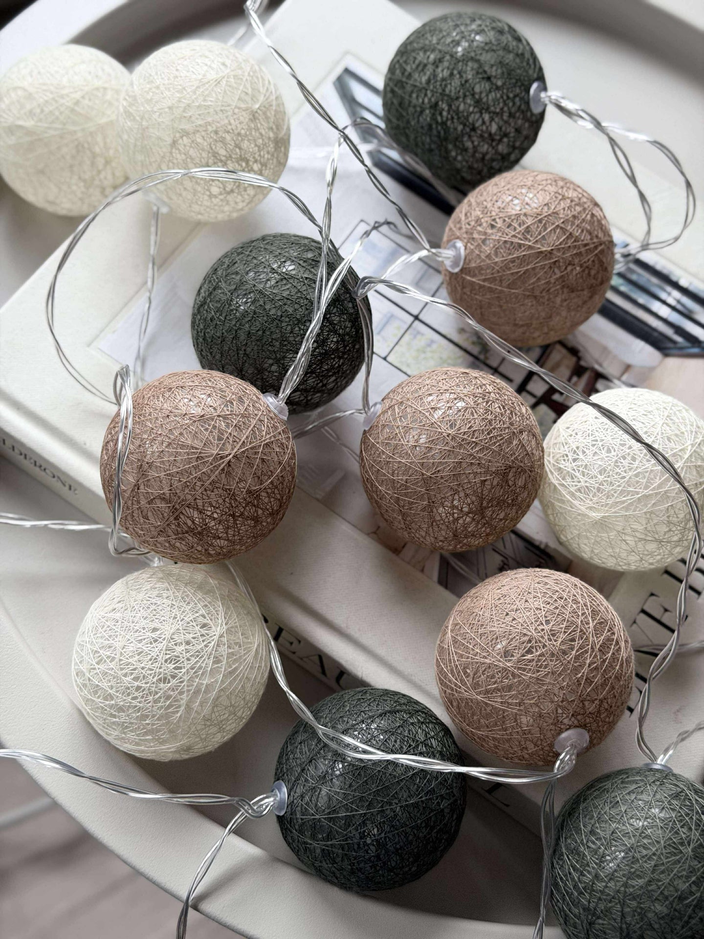 Lichterkette Raffia