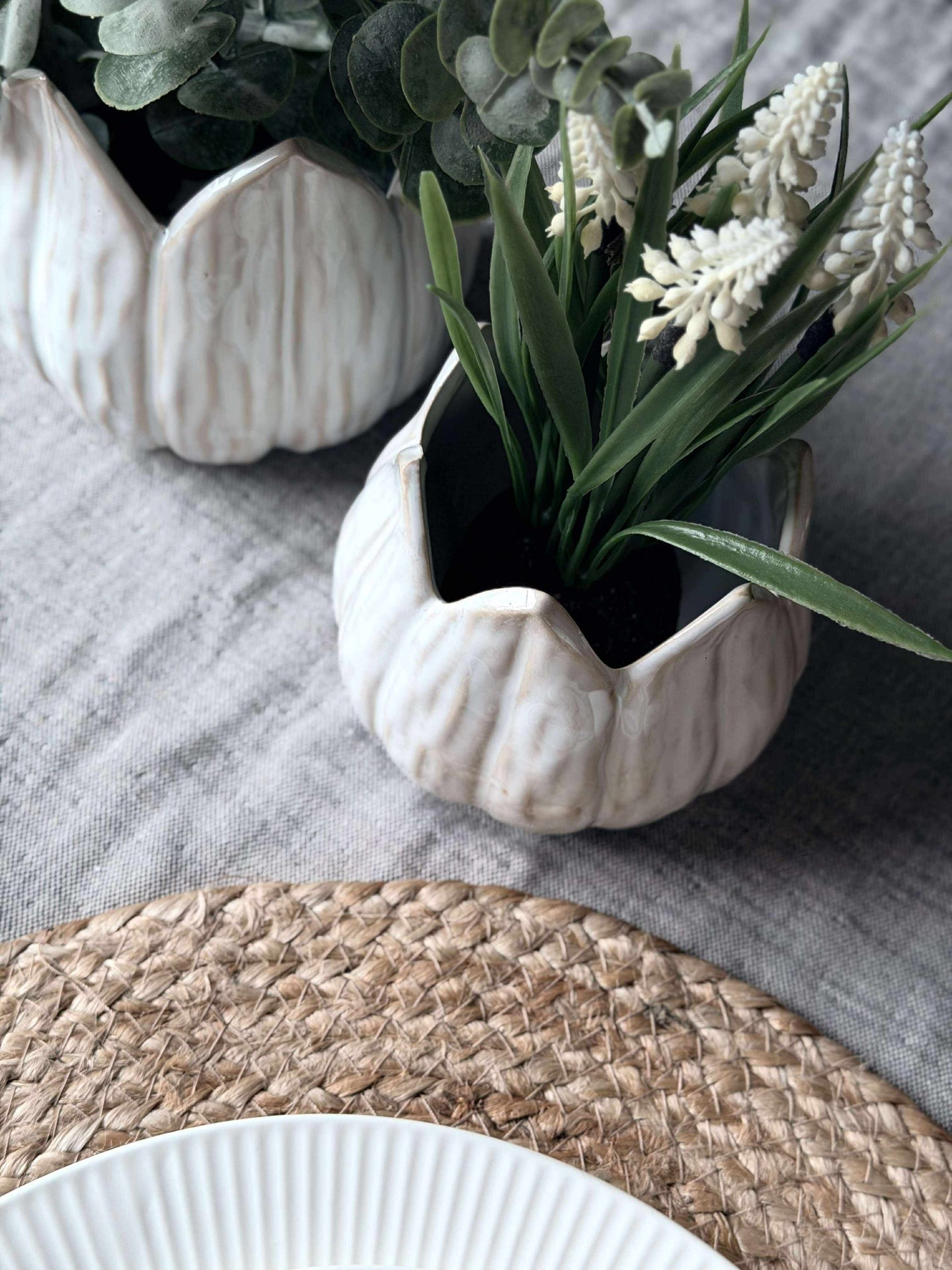 Kräutertöpfe TULIP white - Verschiedene Größen