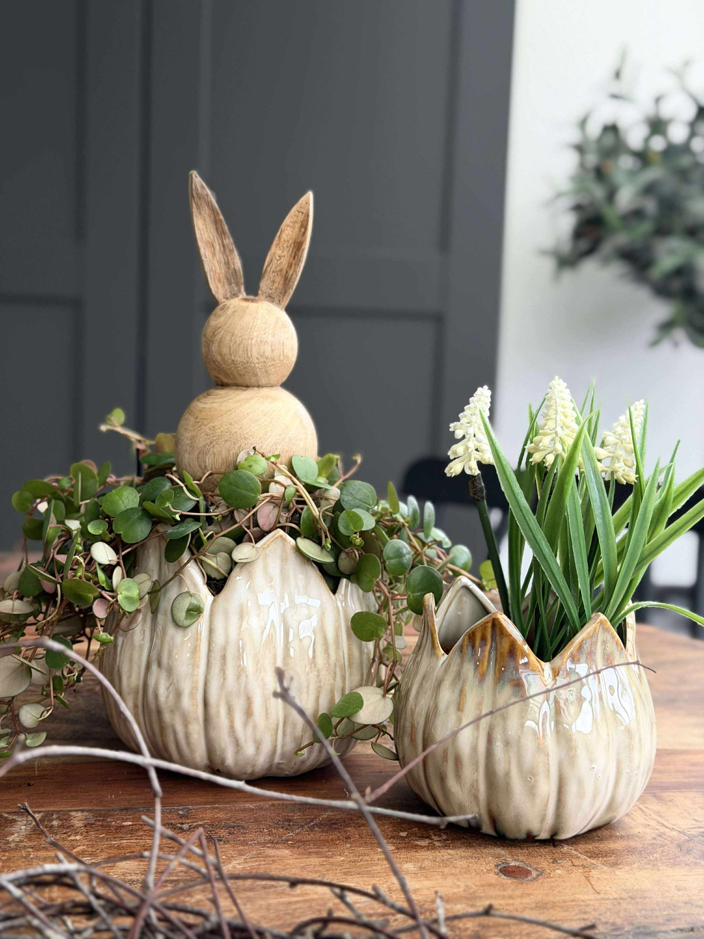 Pflanzentöpfe TULIP beige - mehrere Größen