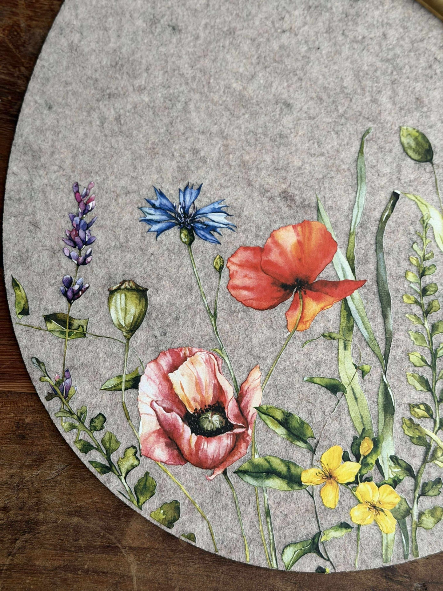 Tischset Ostern - Beige oval