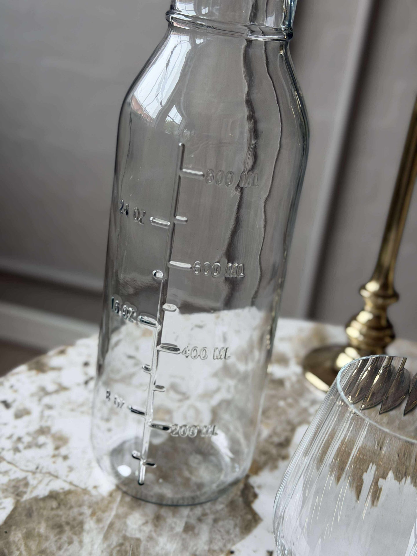 Glasflasche mit Messskala - 1000 ml