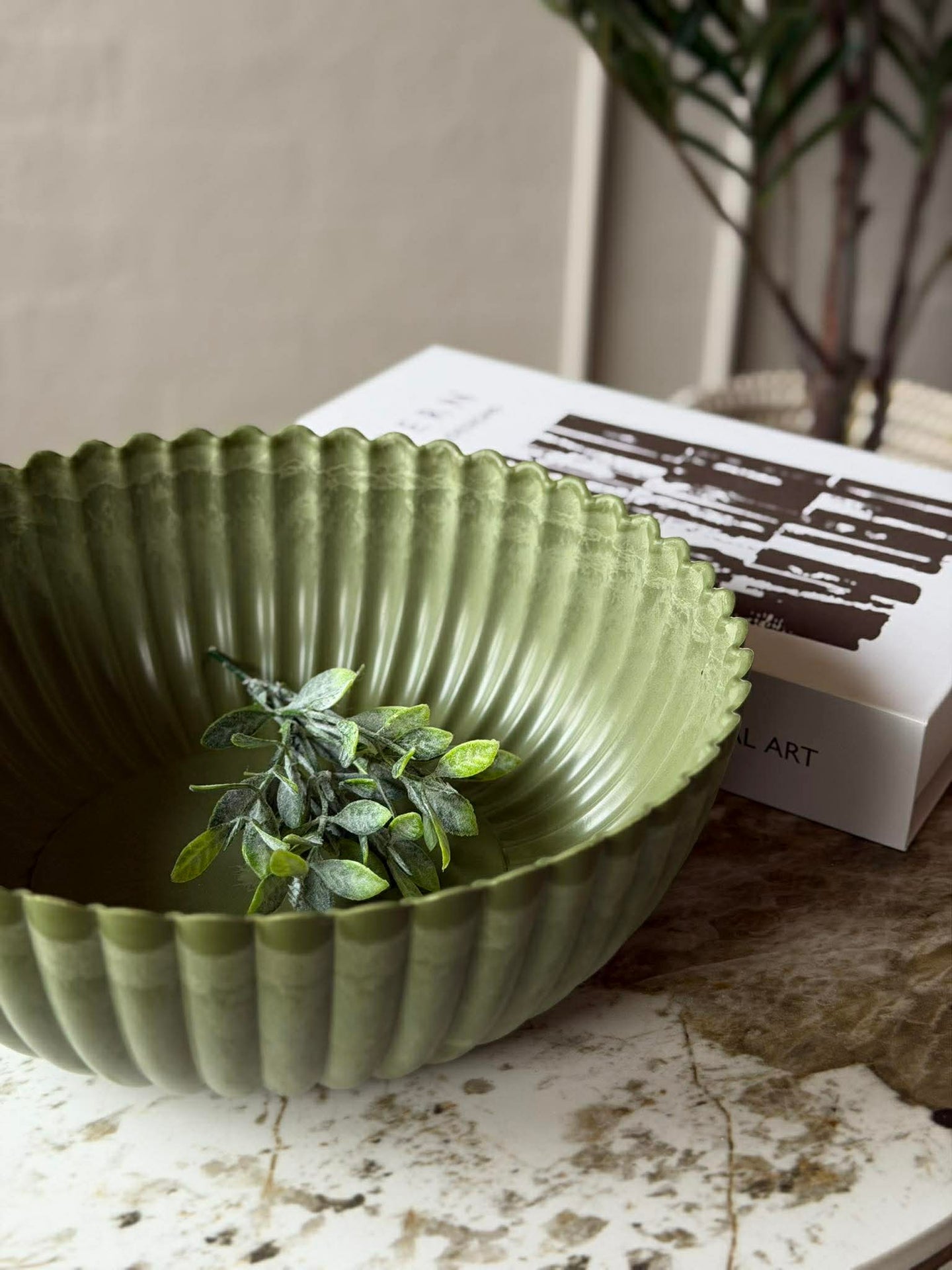 Bowl im Beton-Look - Grün