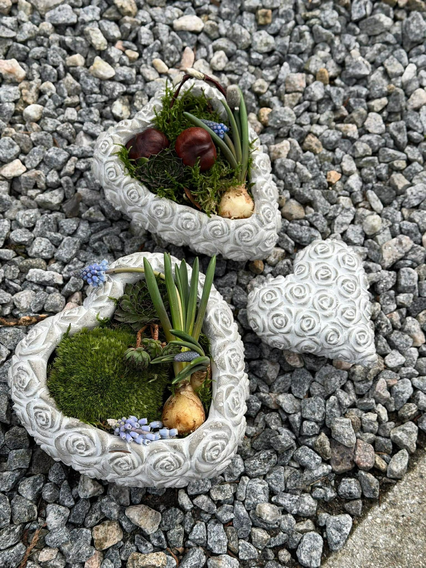 Herz mit Rosen - Verschiedene Größen