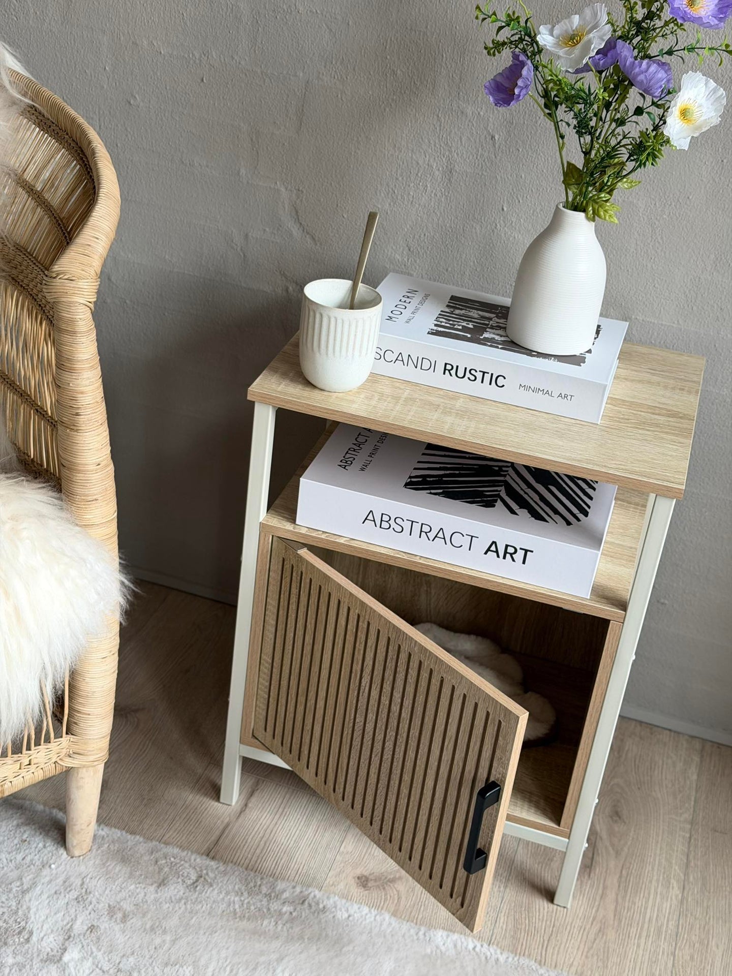 Schrank mit Tür - Off-White