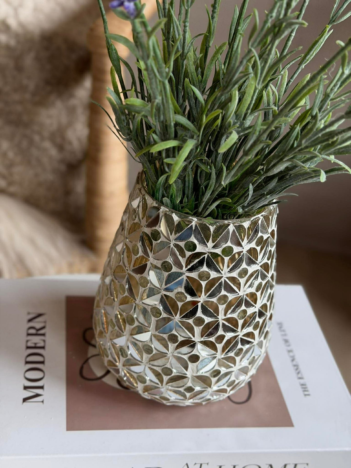 Mosaik-Teelichthalter aus Glas für Teelichter