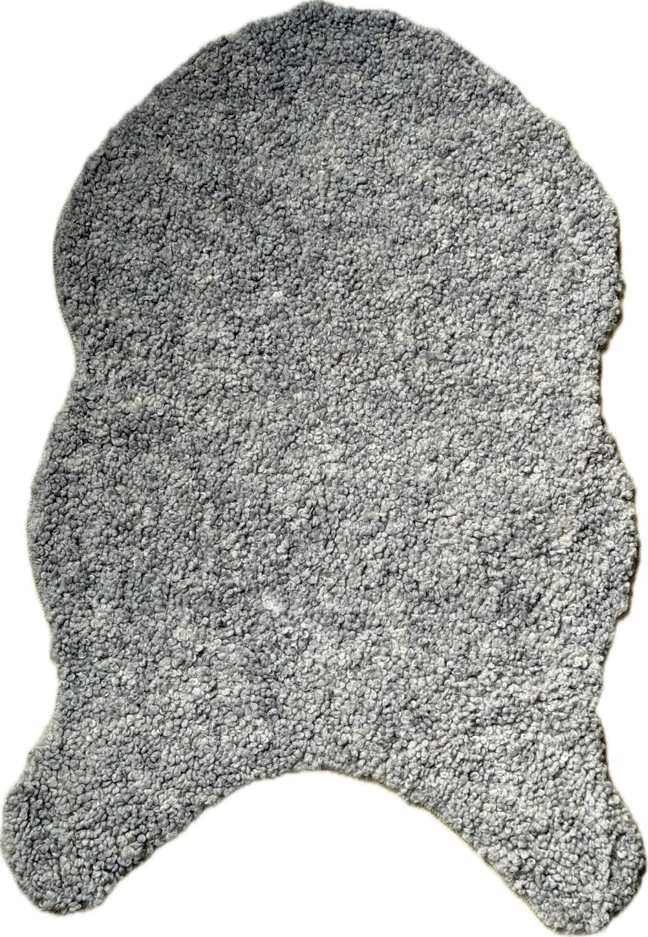 Kunstlammfell - Graue Kräuseloptik